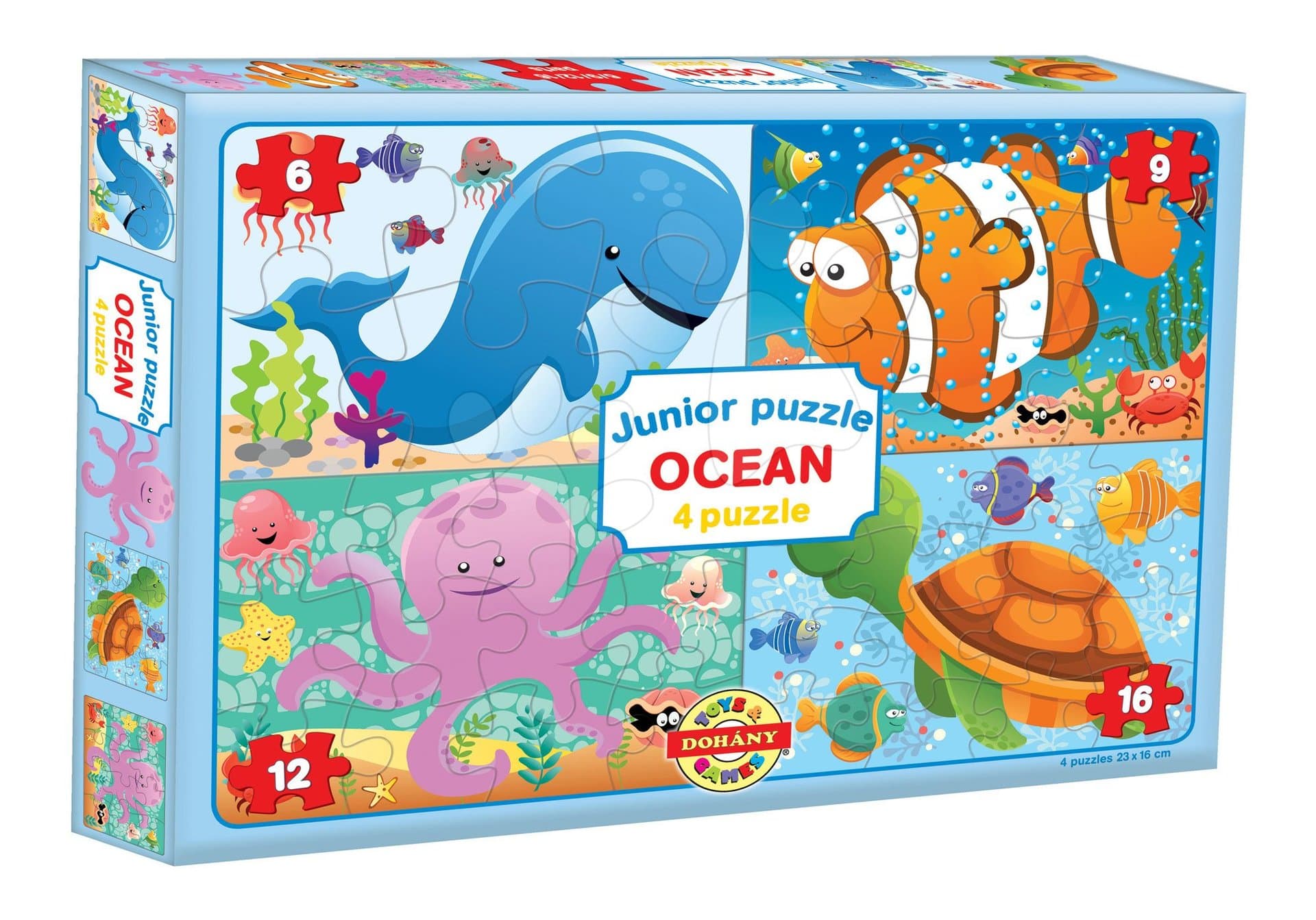 Dohány puzzle Junior Ocean 4 Podmorský svet 502-1 1