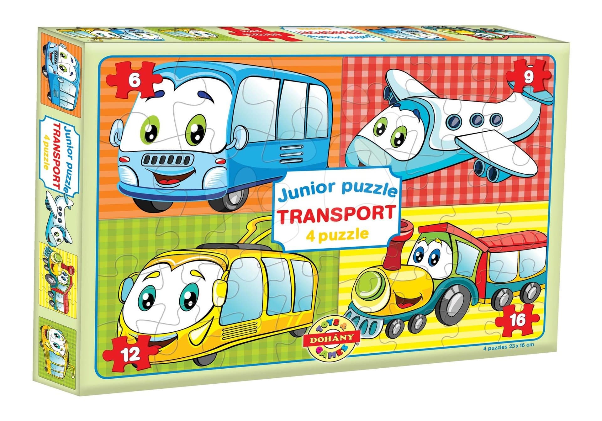 Dohány puzzle Junior Transport 4 Dopravné prostriedky 502-3 1