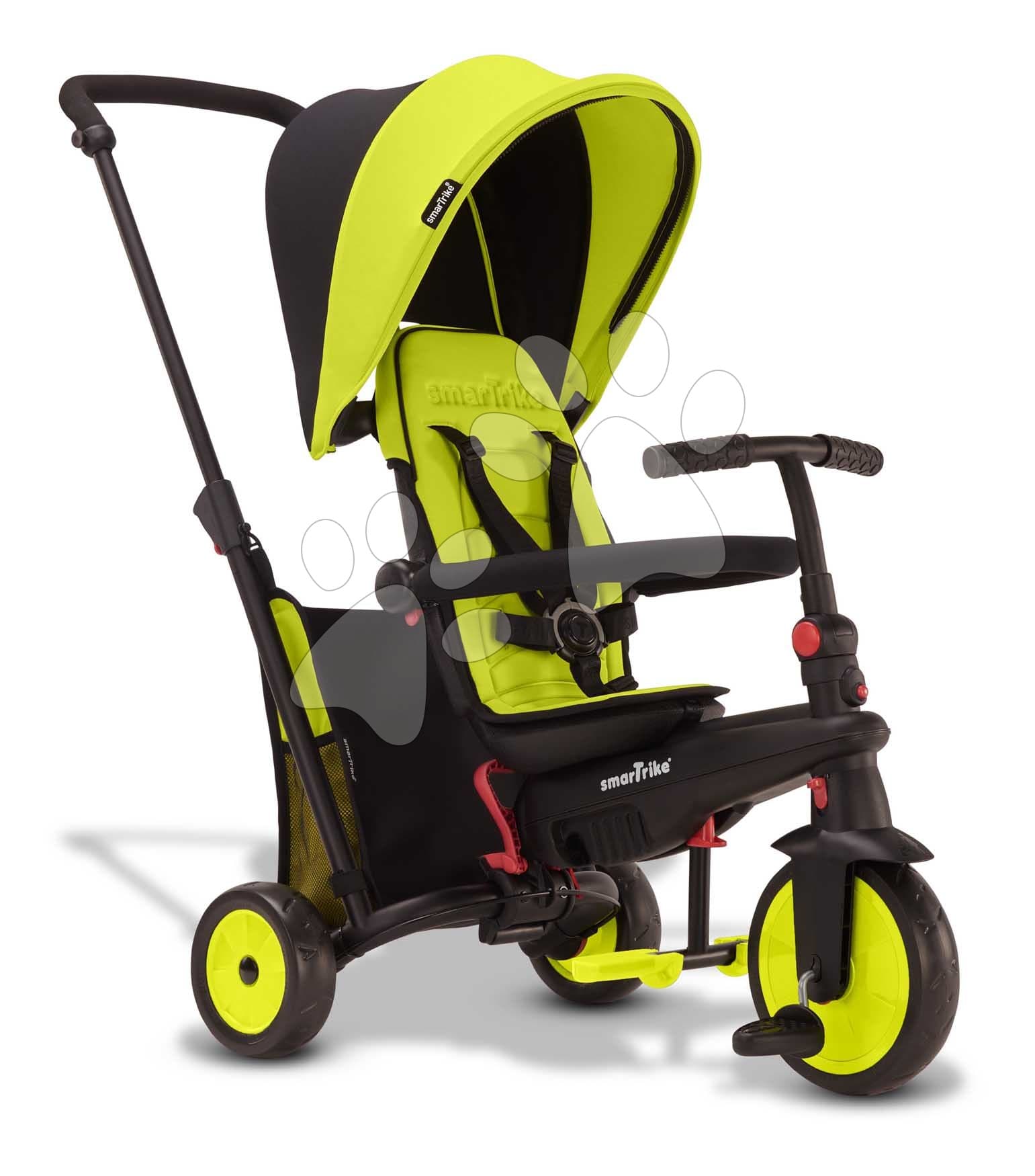 Trojkolka skladacia a sklápateľná smarTfold 6v1 Green smarTrike 300 Plus Touchsteering kompaktná s EVA kolesami od 10 mes