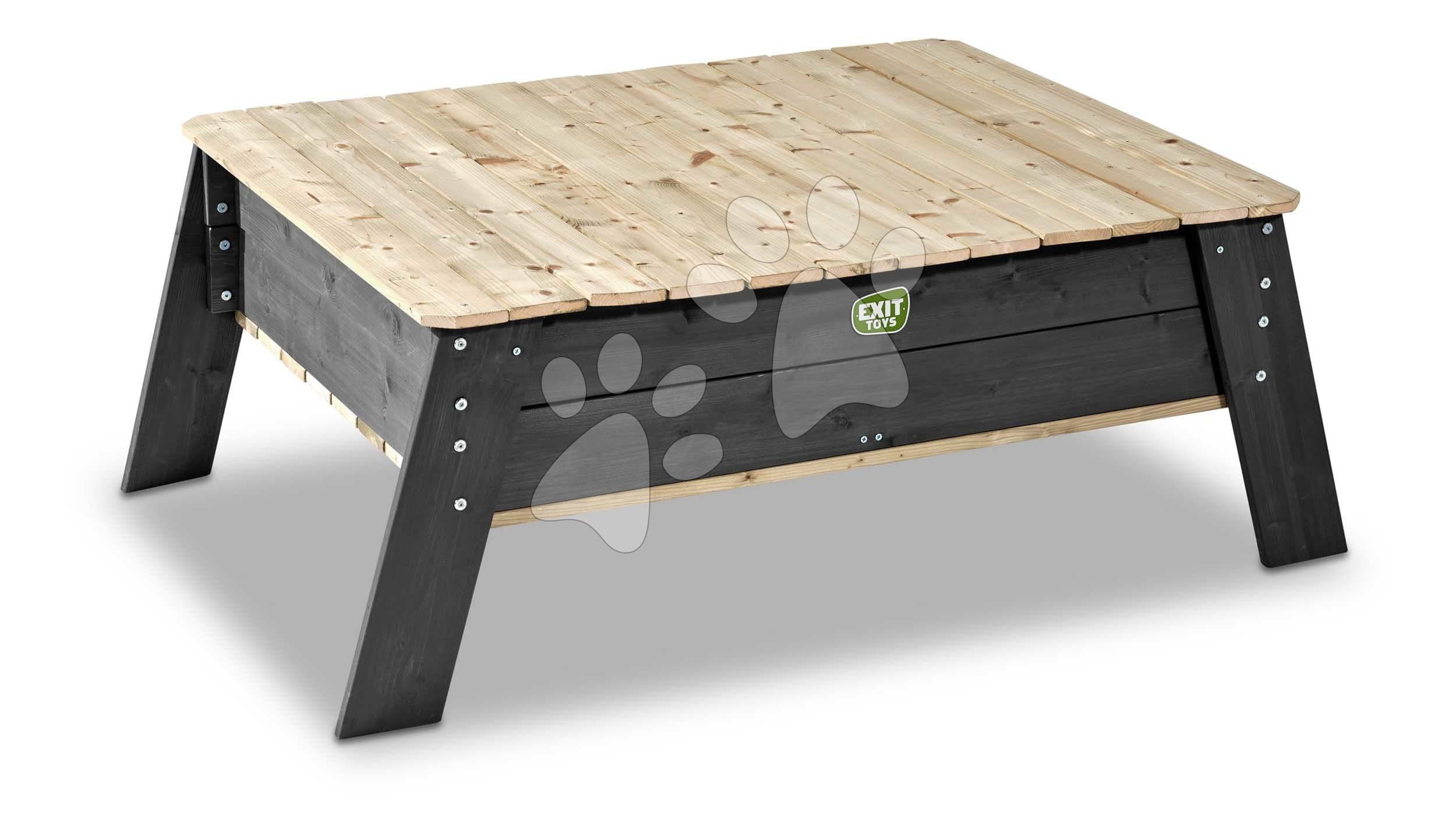 Pieskovisko stôl Aksent Sand Table Exit Toys z cyprusového dreva s krytom objem 180 kg od 2 rokov