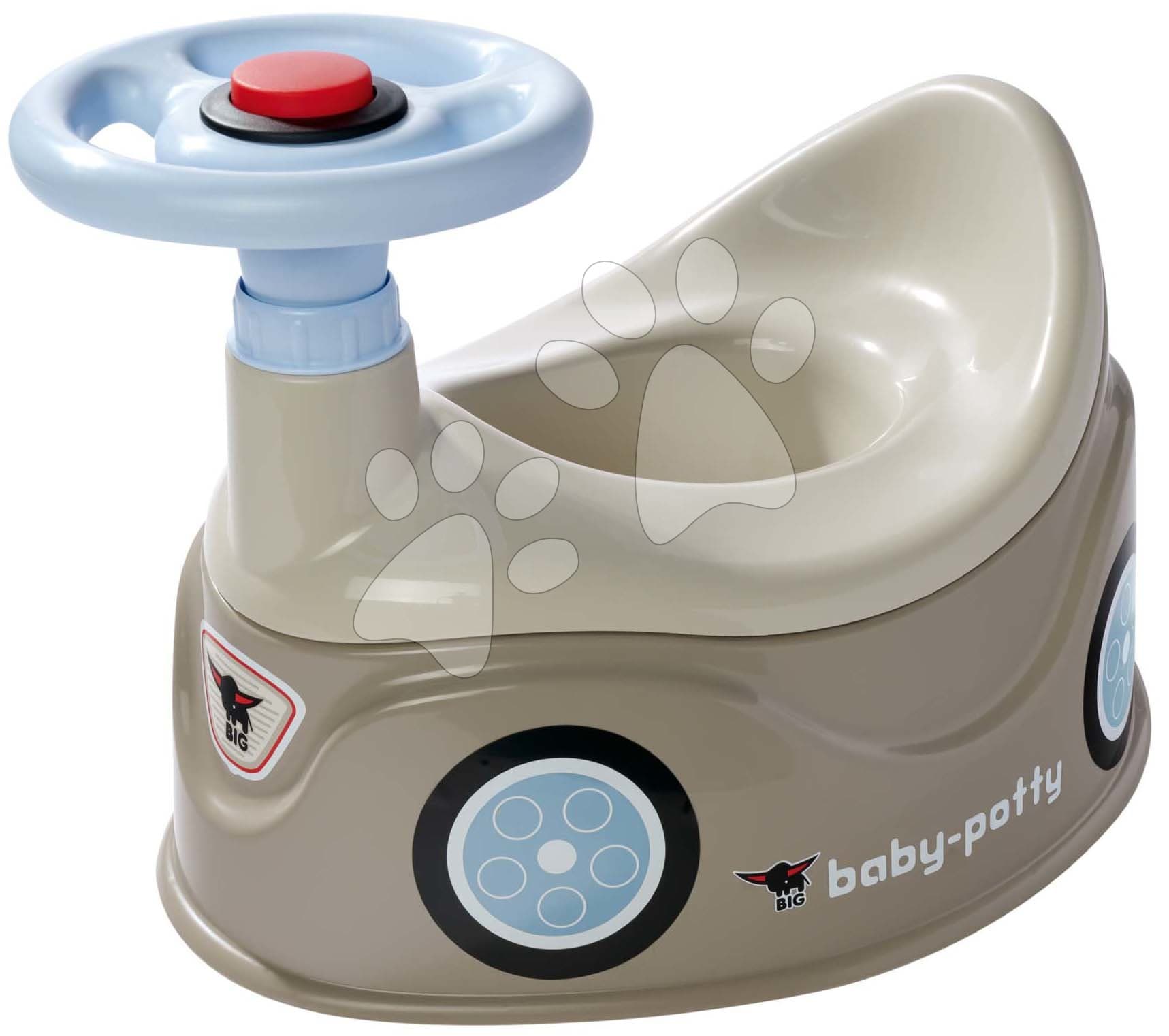 Nočník autíčko Baby Loo Grey BIG s volantom a klaksónom od 18 mes 1