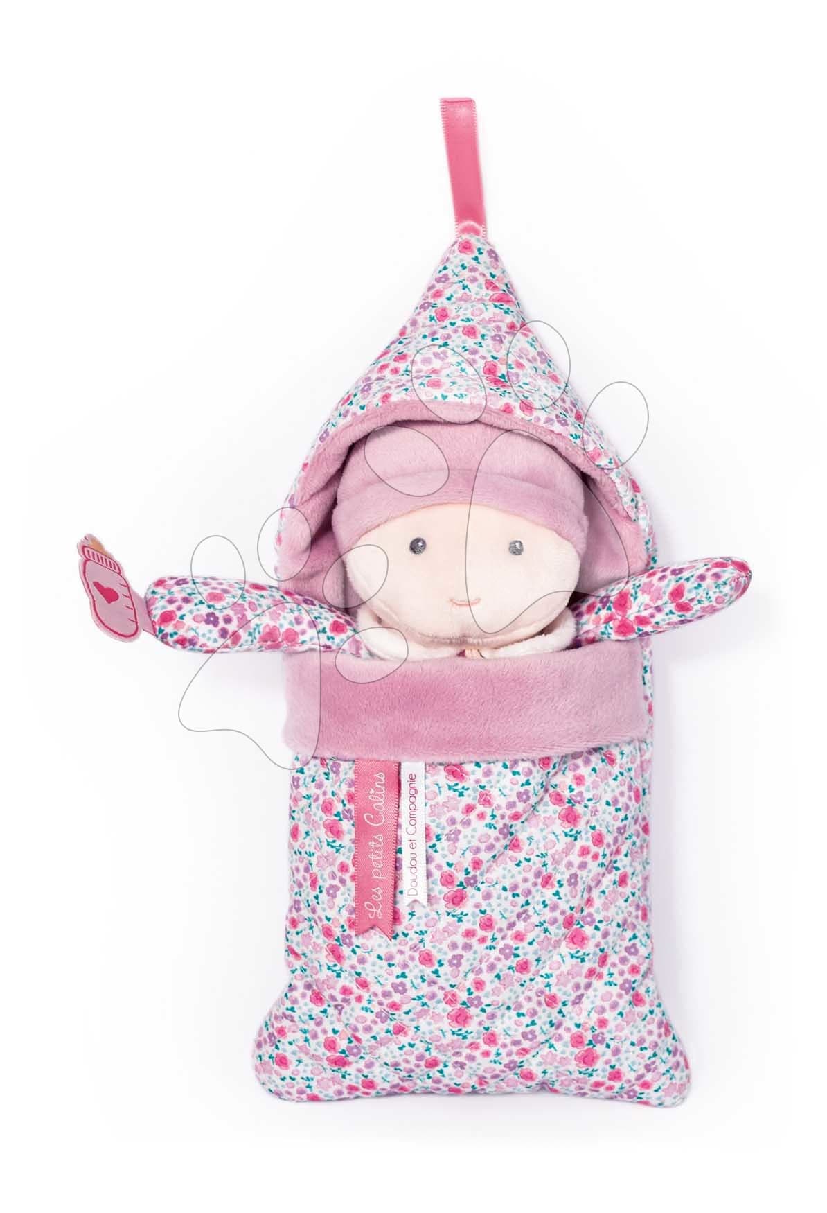 Bábika v spacom vaku Bébé Douillette Jolijou rôzne druhy z jemného textilu 20 cm 1
