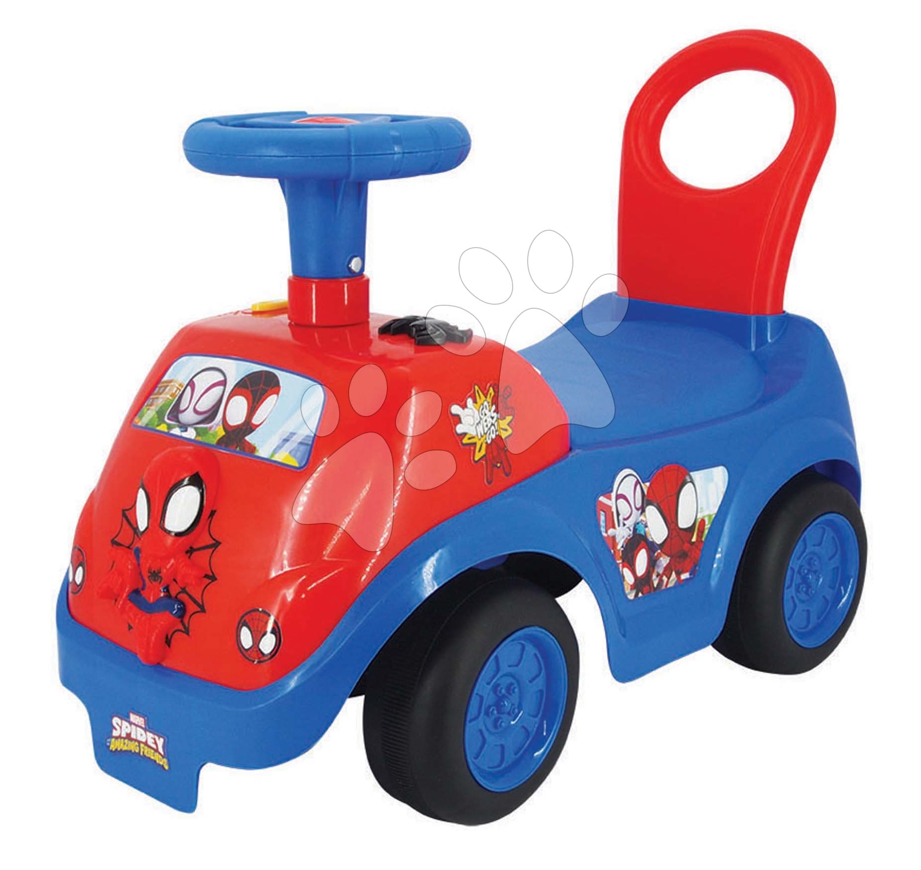 Odrážadlo Spiderman Spidey Team Activity Ride On Kiddieland so zvukom a svetlom od 12 mes 1