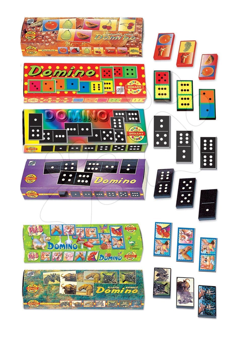 Dohány detské domino rôzne druhy 631 1