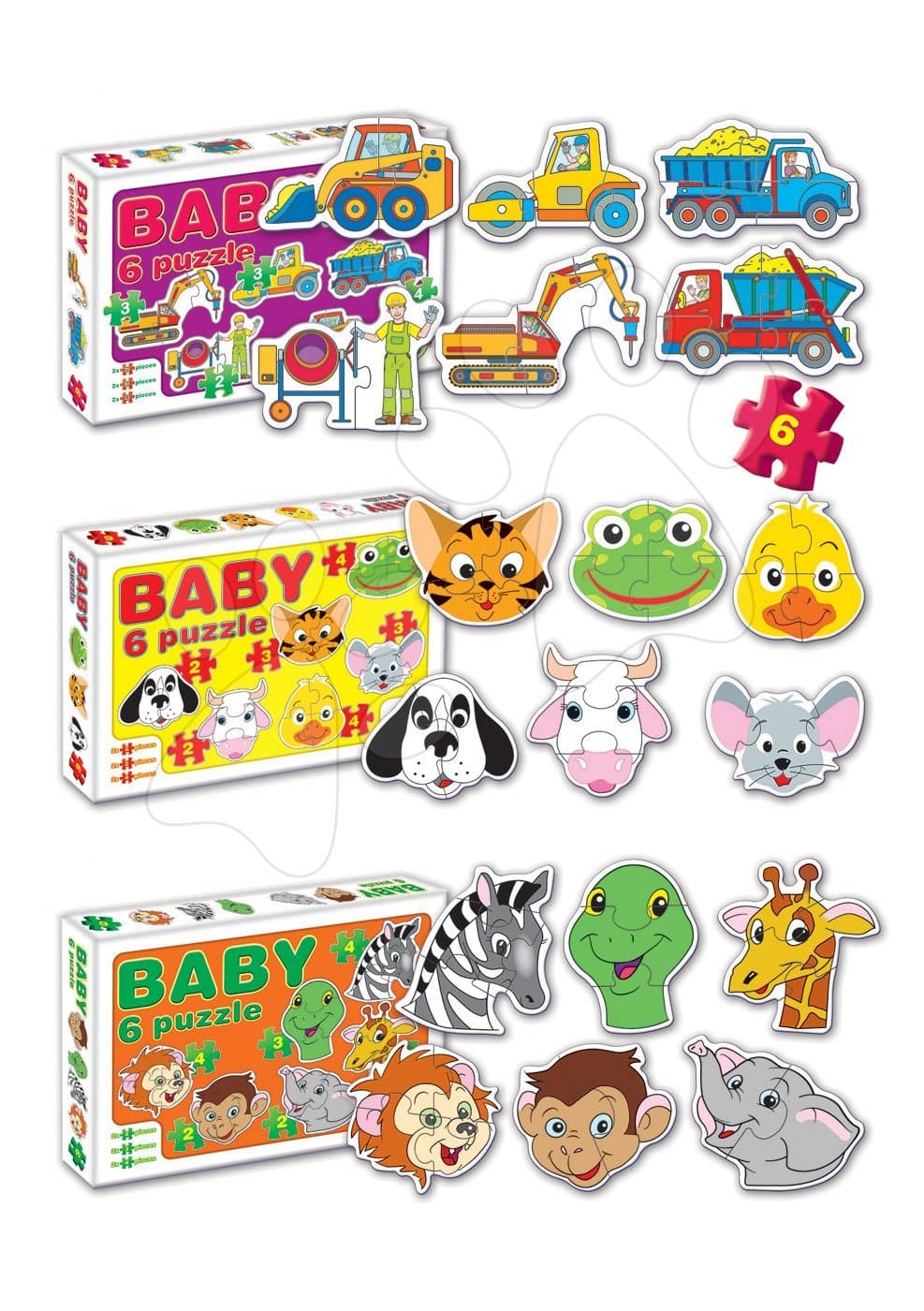 Dohány baby puzzle Baby Zvieratká a dopravné prostriedky 635