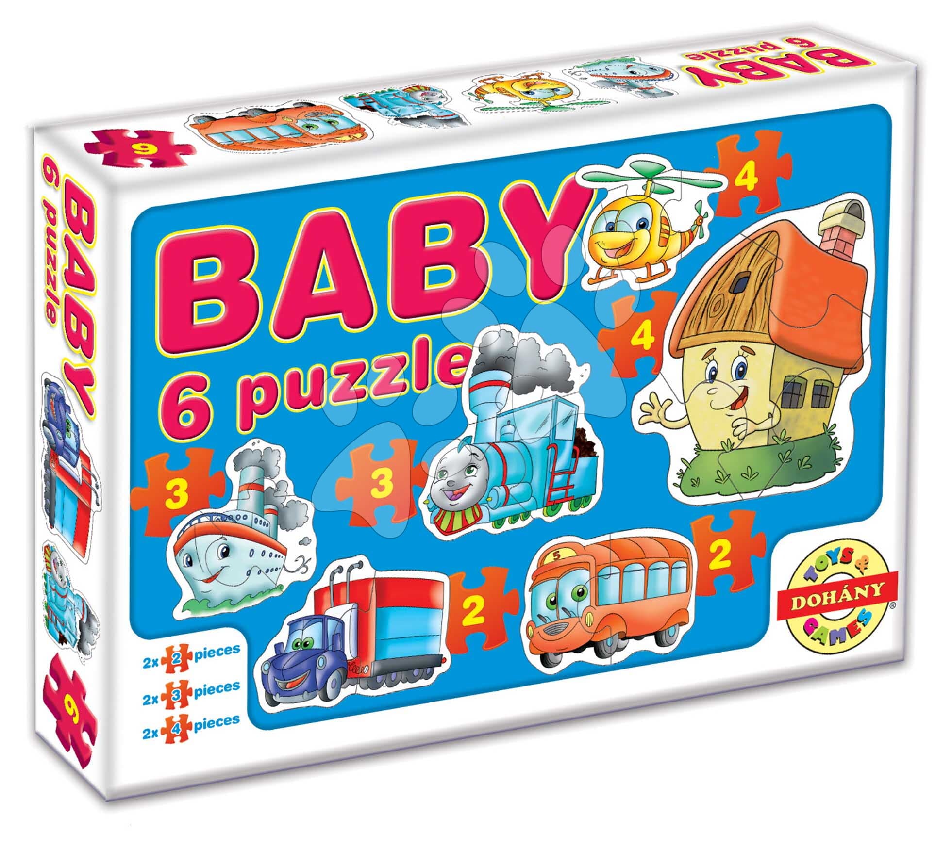 Dohány baby puzzle dopravné prostriedky 6-obrázkové 635-2