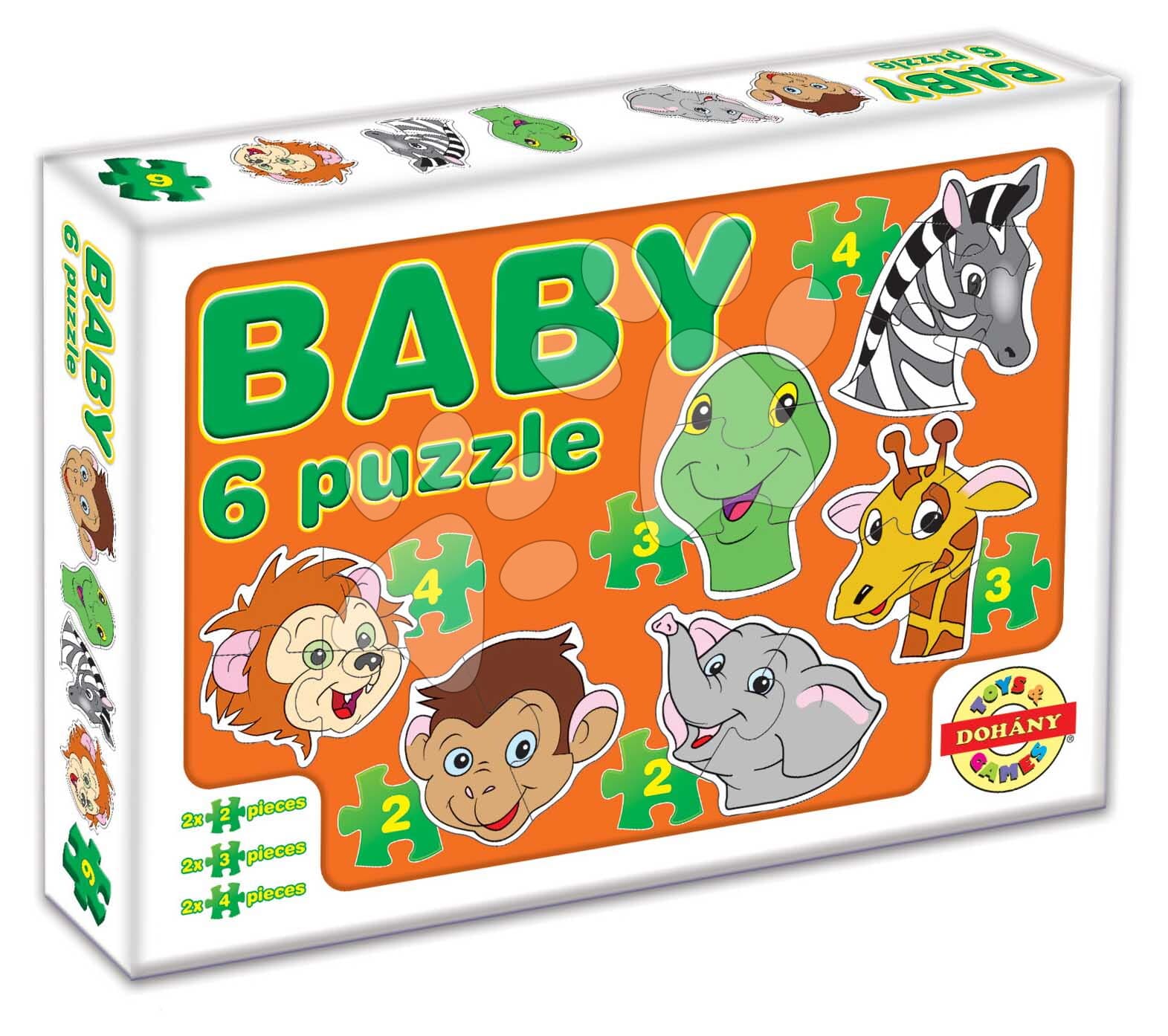 Dohány Baby puzzle exotické zvieratká 635-4 1
