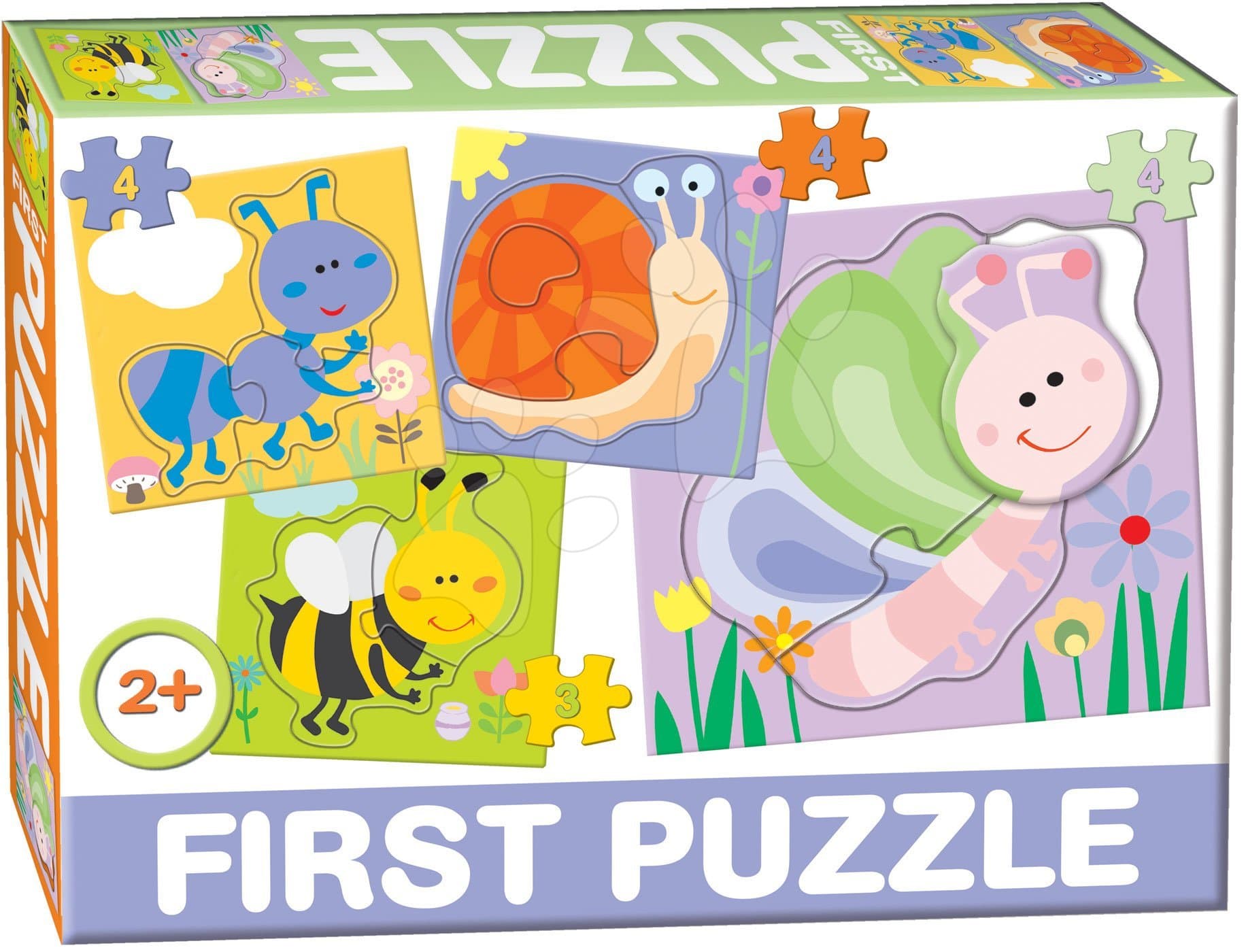 Dohány puzzle 4-obrázkové Baby First Chrobáky 639-4 1