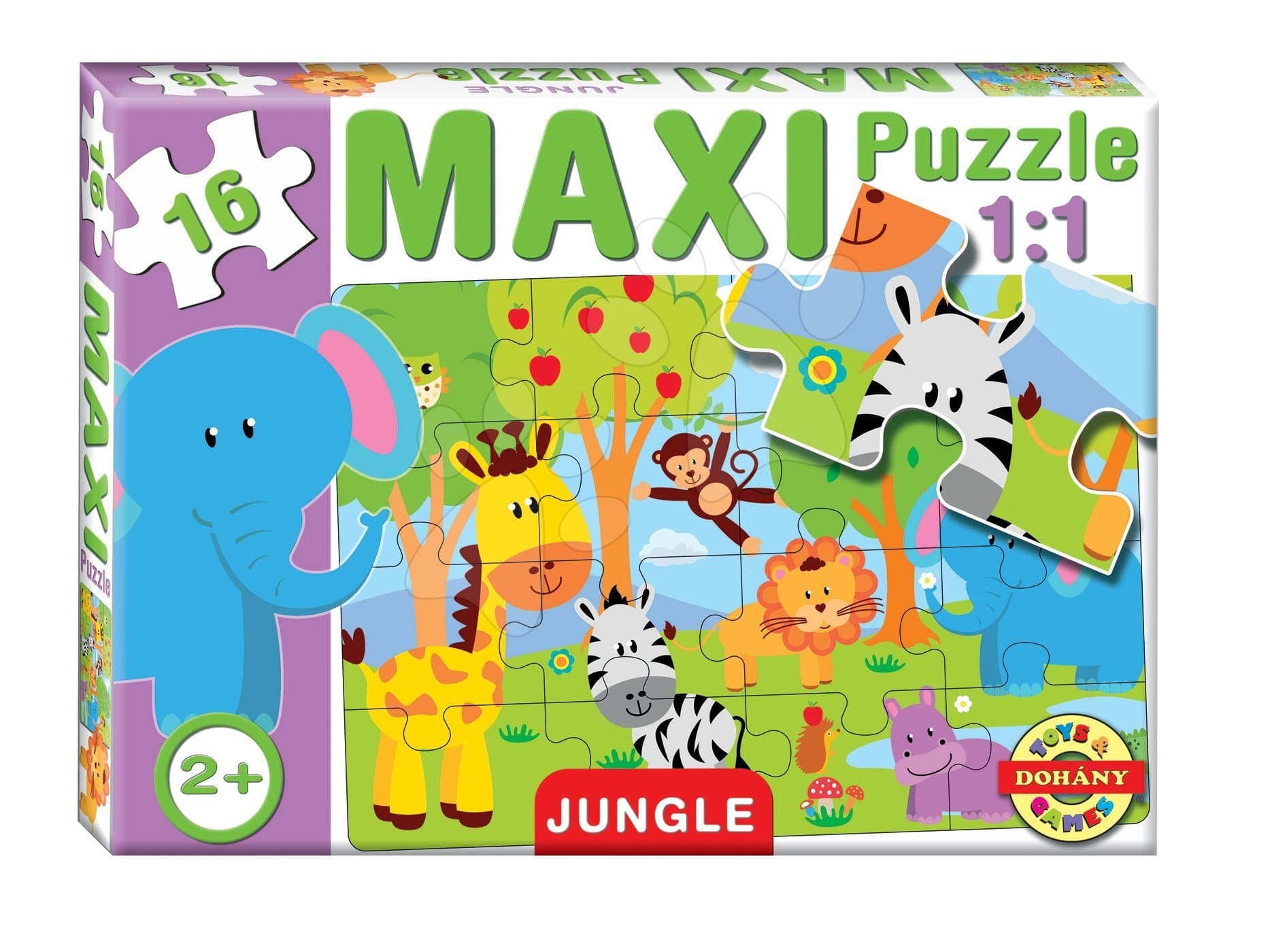 Dohány baby puzzle pre deti Maxi Džungľa 16 dielikov 640-2 1