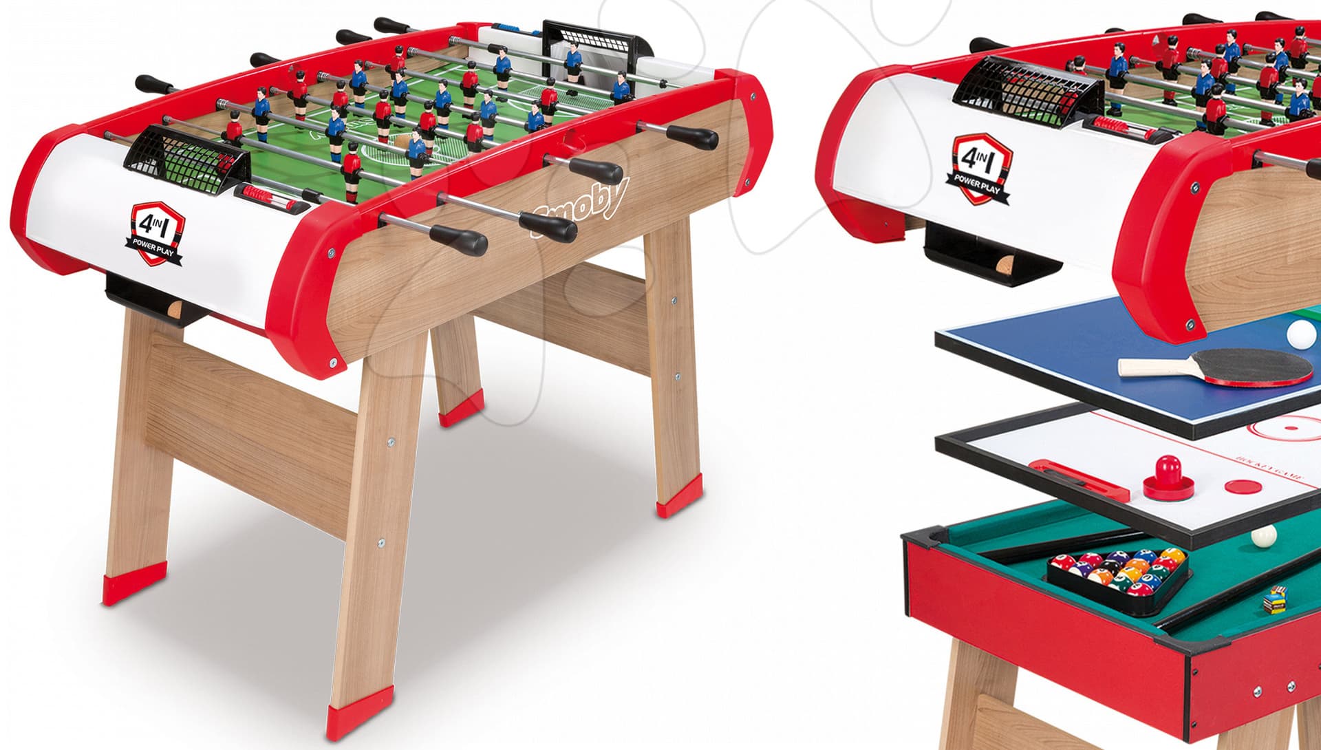 Smoby futbalový stôl 4v1 Power Play 640000 1