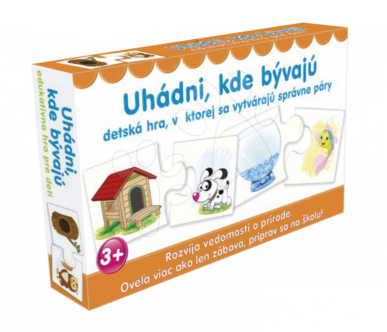 Dohány detská spoločenská hra Uhádni, kde bývajú 645-03 1