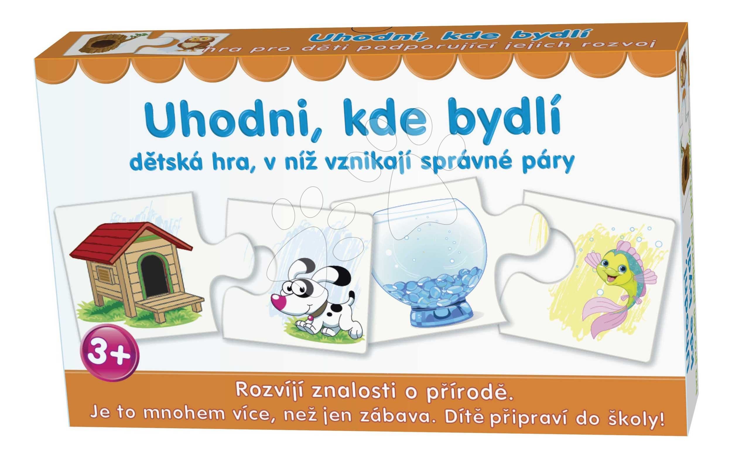 Náučná spoločenská hra Uhádni, kde bývajú Dohány česká verzia 1