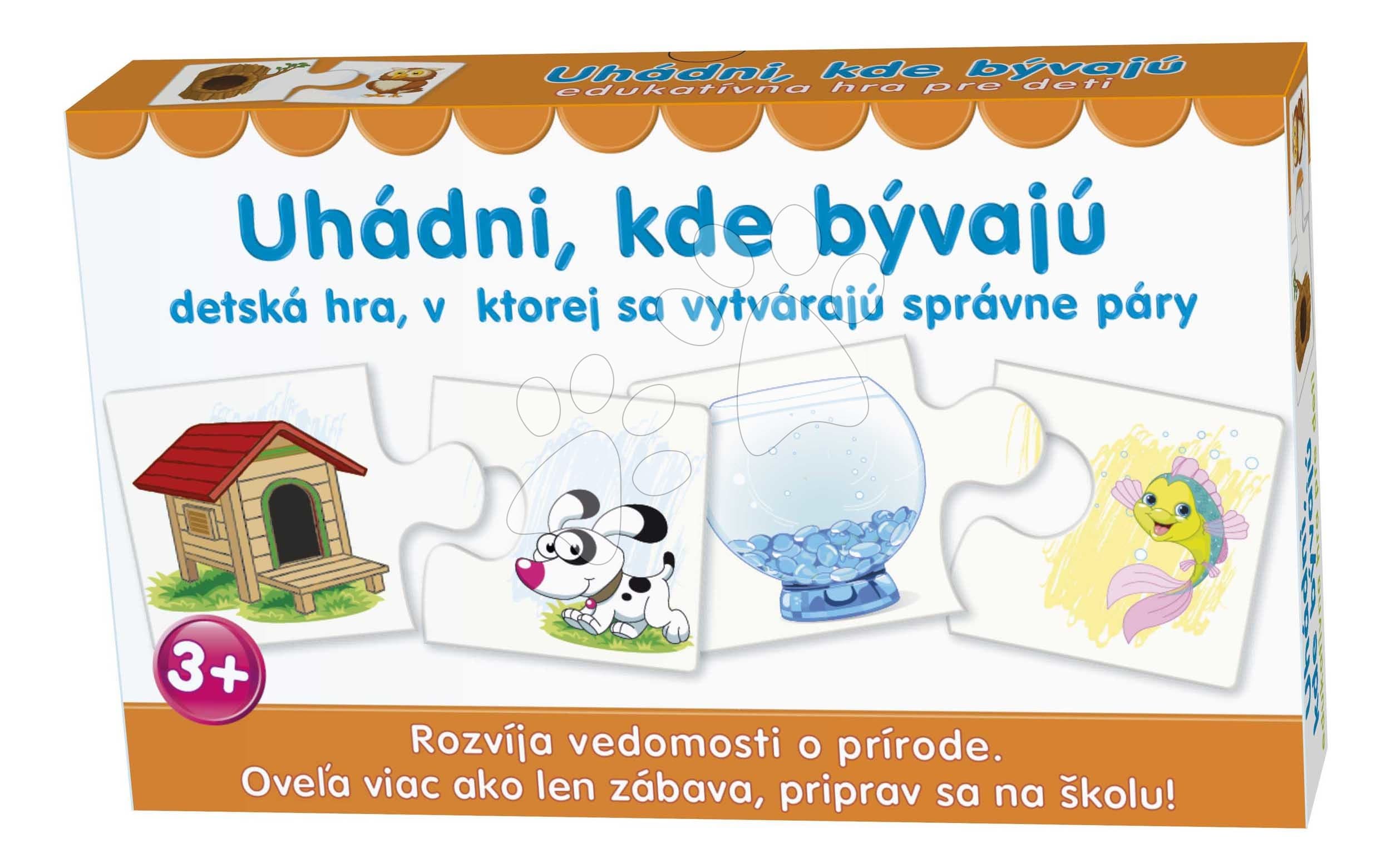 Náučná spoločenská hra Uhádni, kde bývajú Dohány slovenská verzia 1
