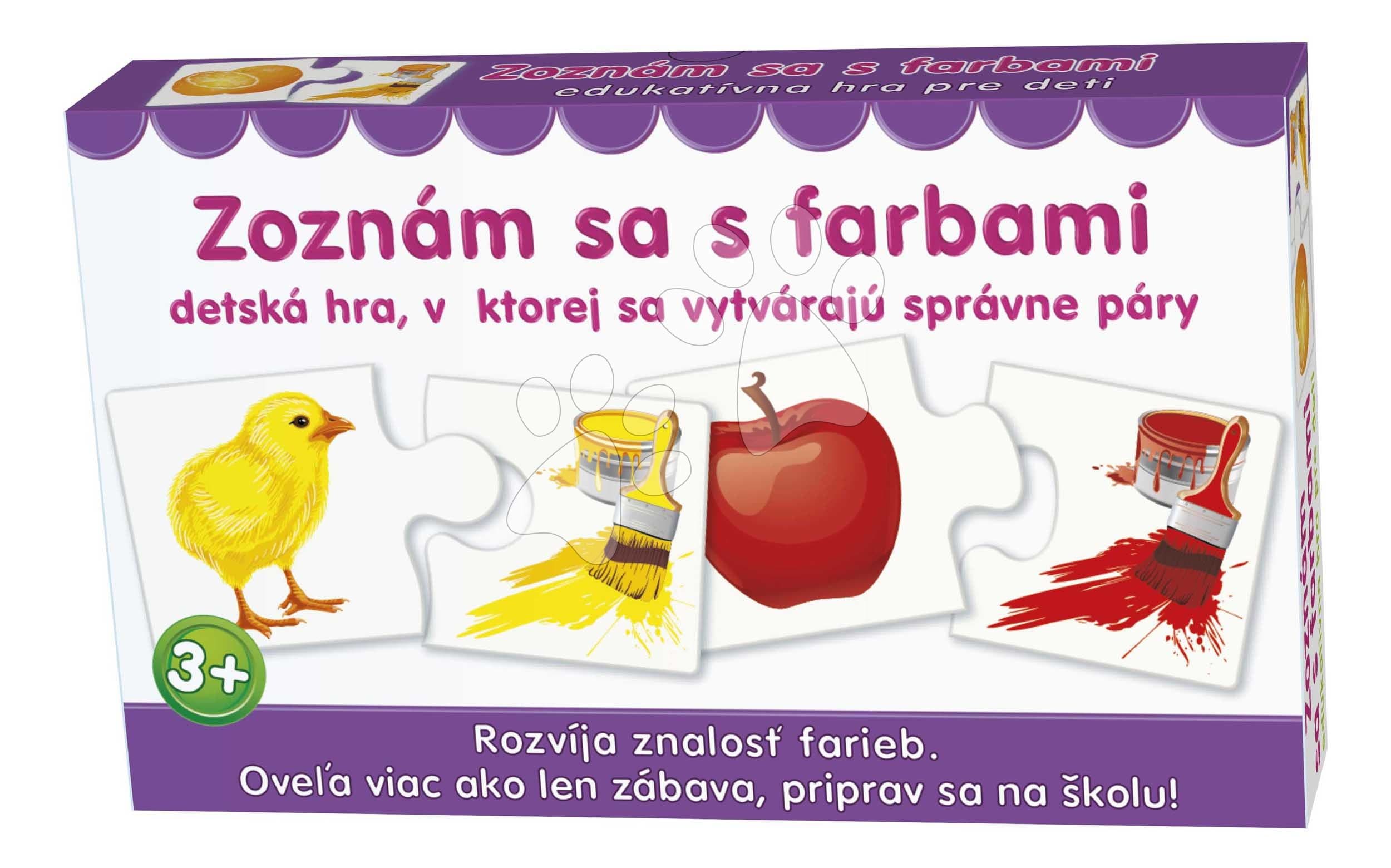 Náučná spoločenská hra Zoznám sa s farbami Dohány slovenská verzia 1