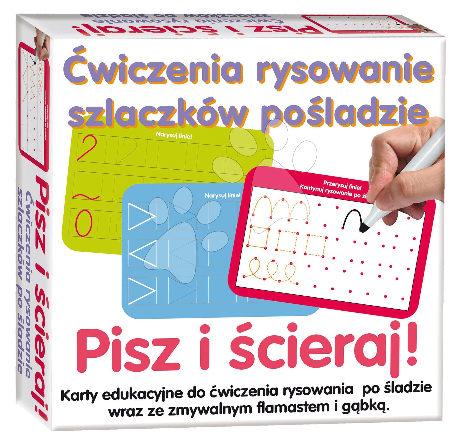 Náučná hra Kresli a zmaž Línie Dohány poľská verzia 1
