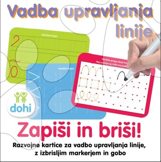 Náučná hra Kresli a zmaž Línie Dohány slovinská verzia 1