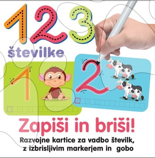 Náučná hra Kresli a zmaž Čísla Dohány slovinská verzia 1