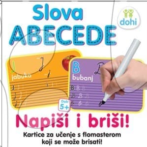 Náučná hra Kresli a zmaž Abeceda Dohány chorvátska verzia 1