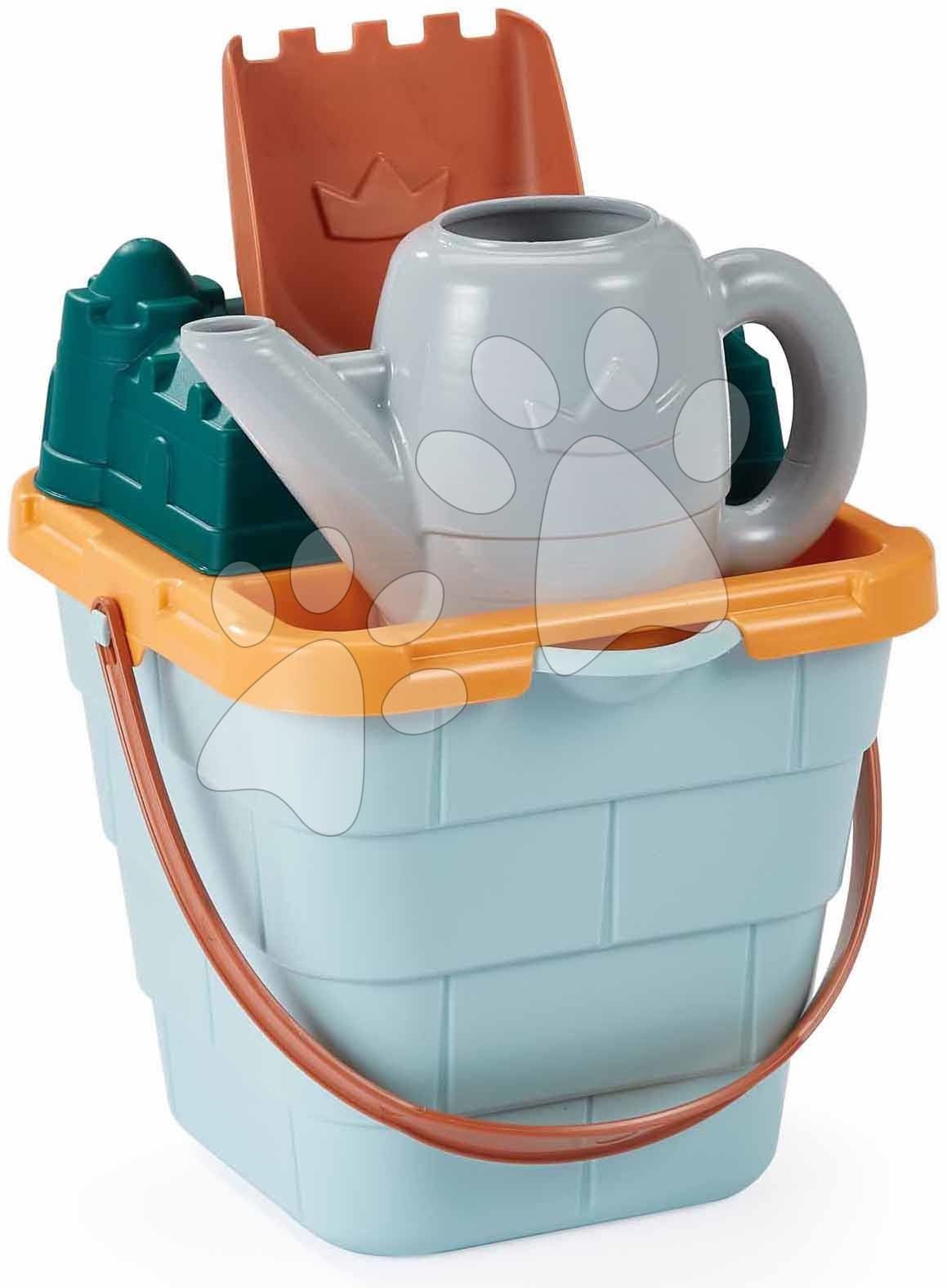 Vedro set s krhlou Hrad Sand Castle Beach Écoiffier 16 cm s lopatkou a formičkami od 18 mes