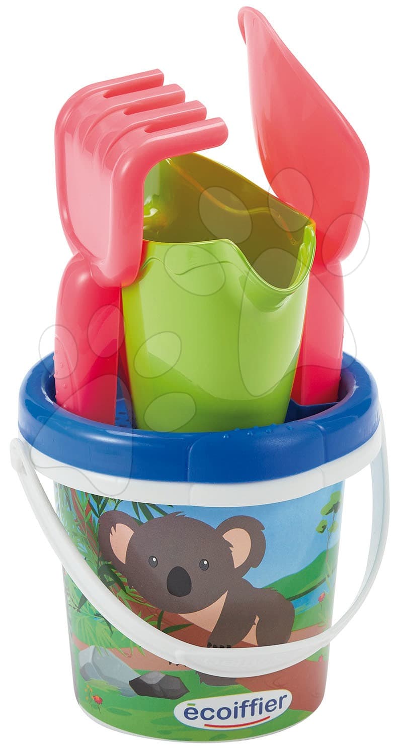 Vedro set 15 cm Koala Écoiffier s IML potlačou a krhličkou 5 dielov od 18 mes 1