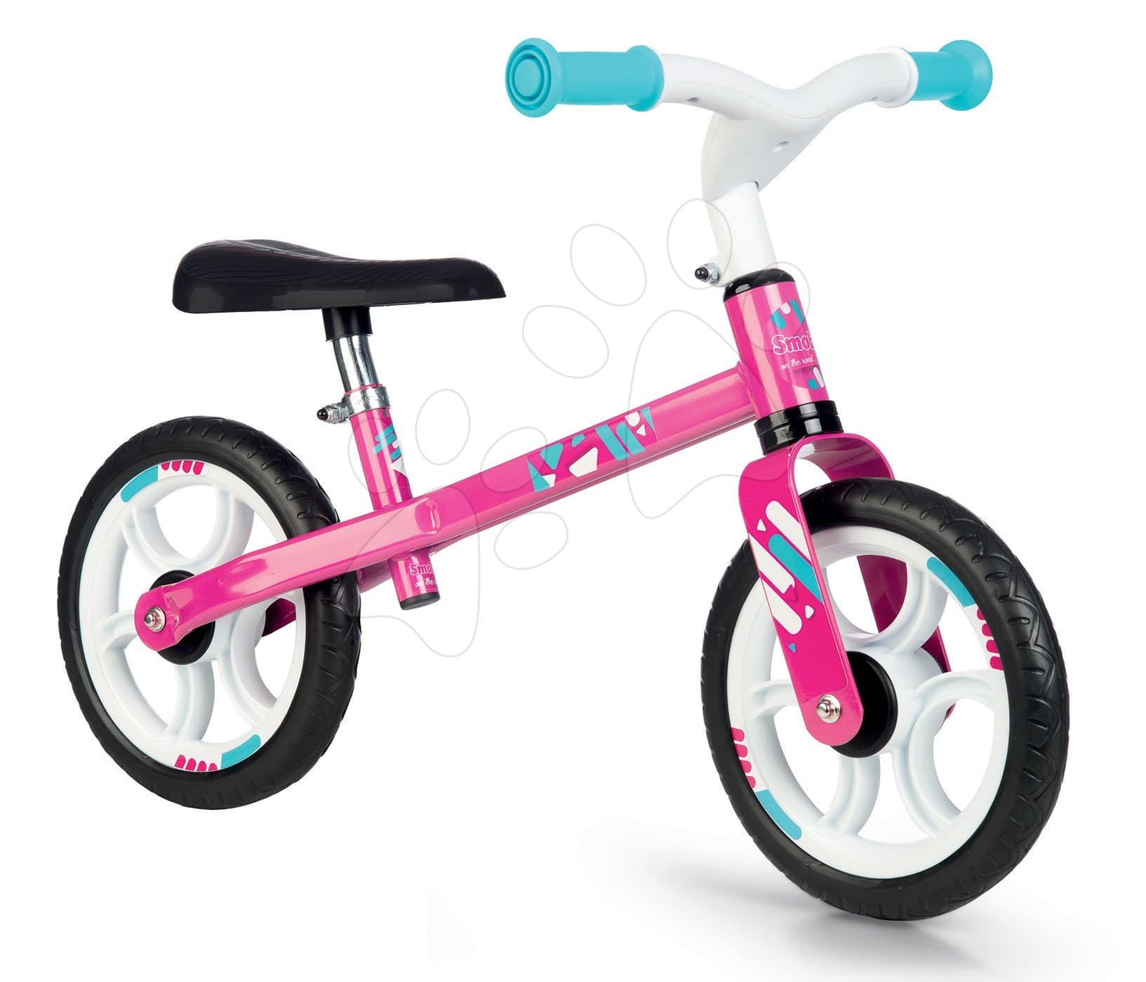Smoby balančné odrážadlo First Bike Pink s kovovou konštrukciou a nastaviteľným sedadlom 770205