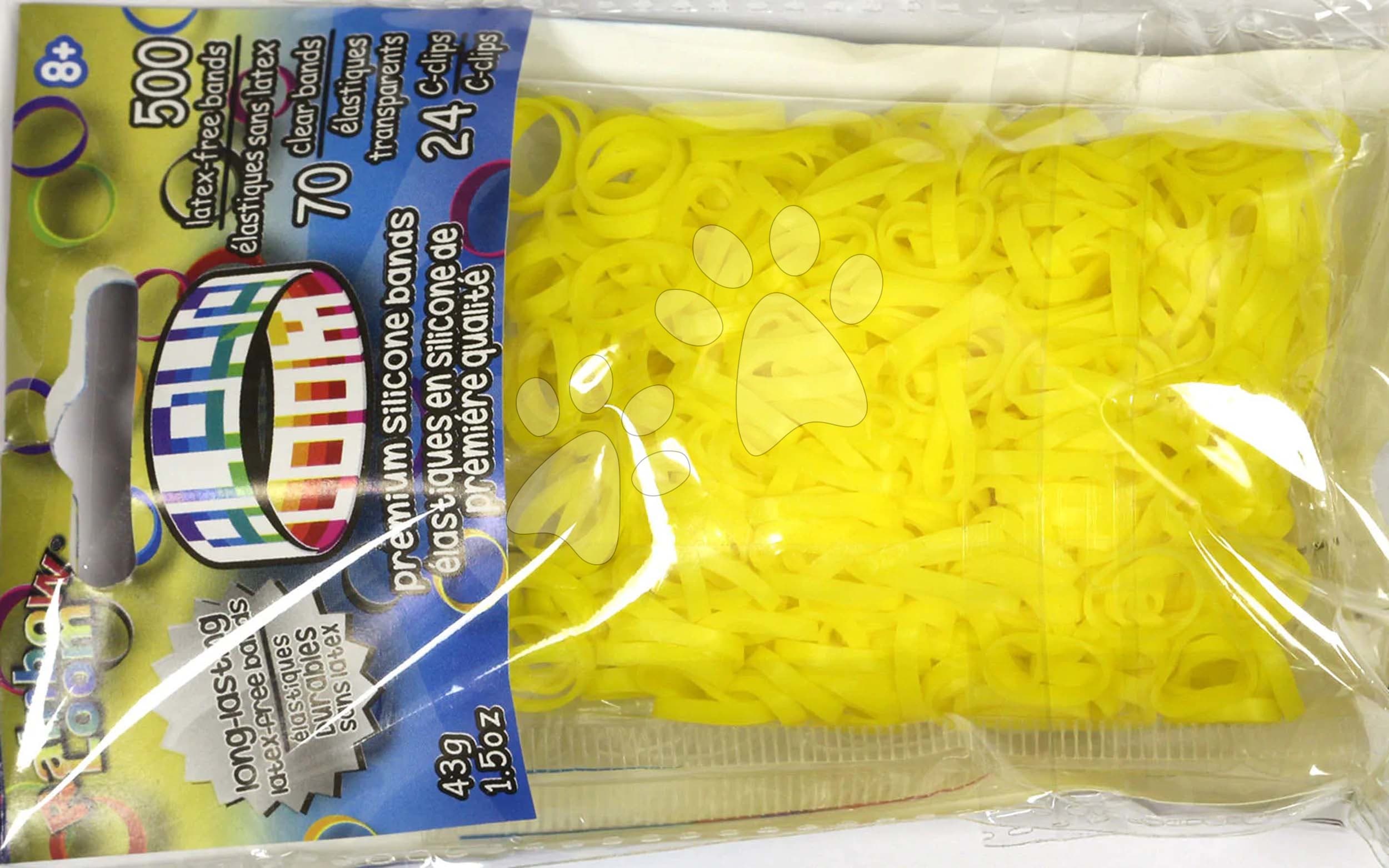 Gumičky Alpha Bands Rainbow Loom 500 ks žlté od 6 rokov 1