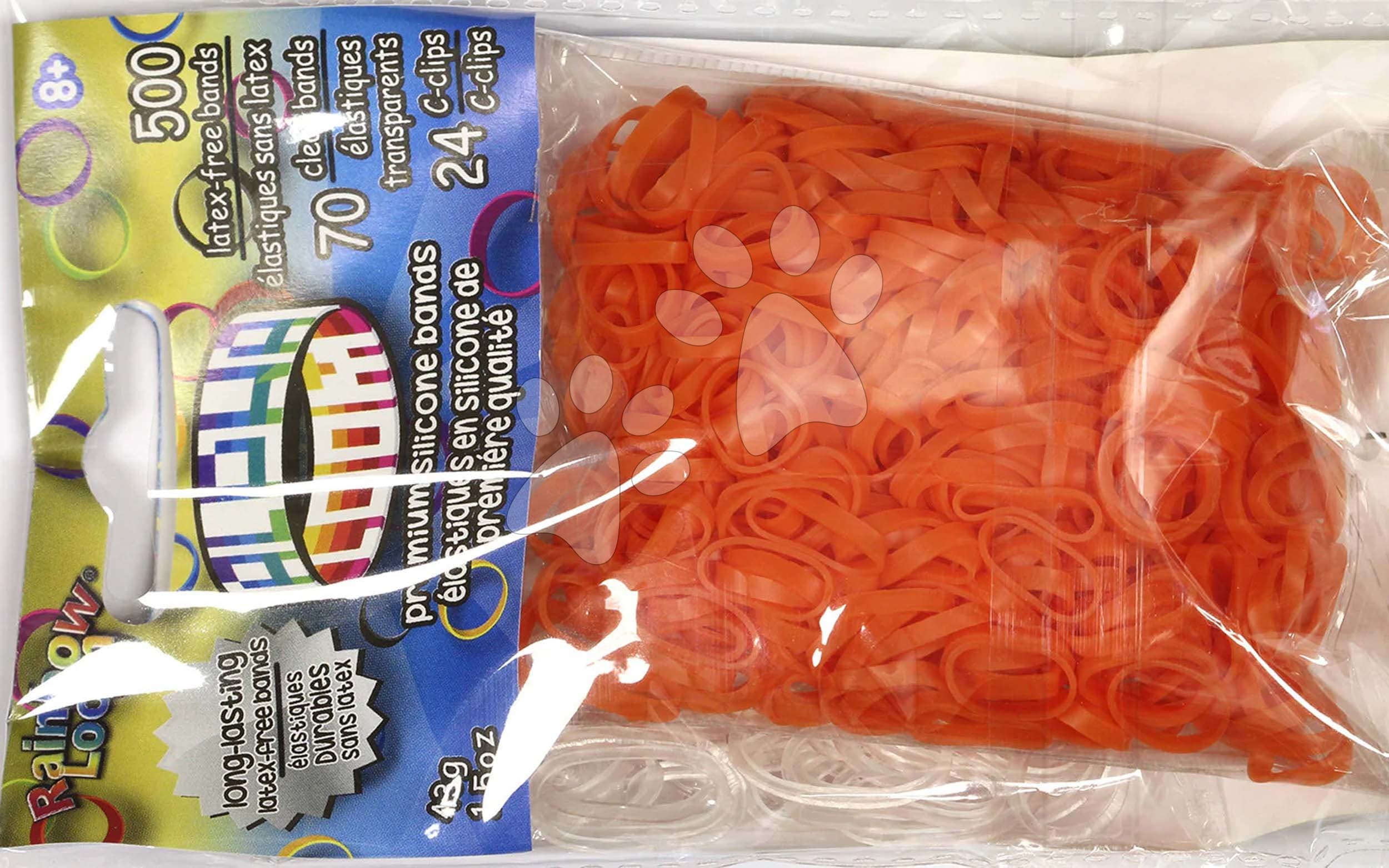 Gumičky Alpha Bands Rainbow Loom 500 ks oranžové od 6 rokov 1