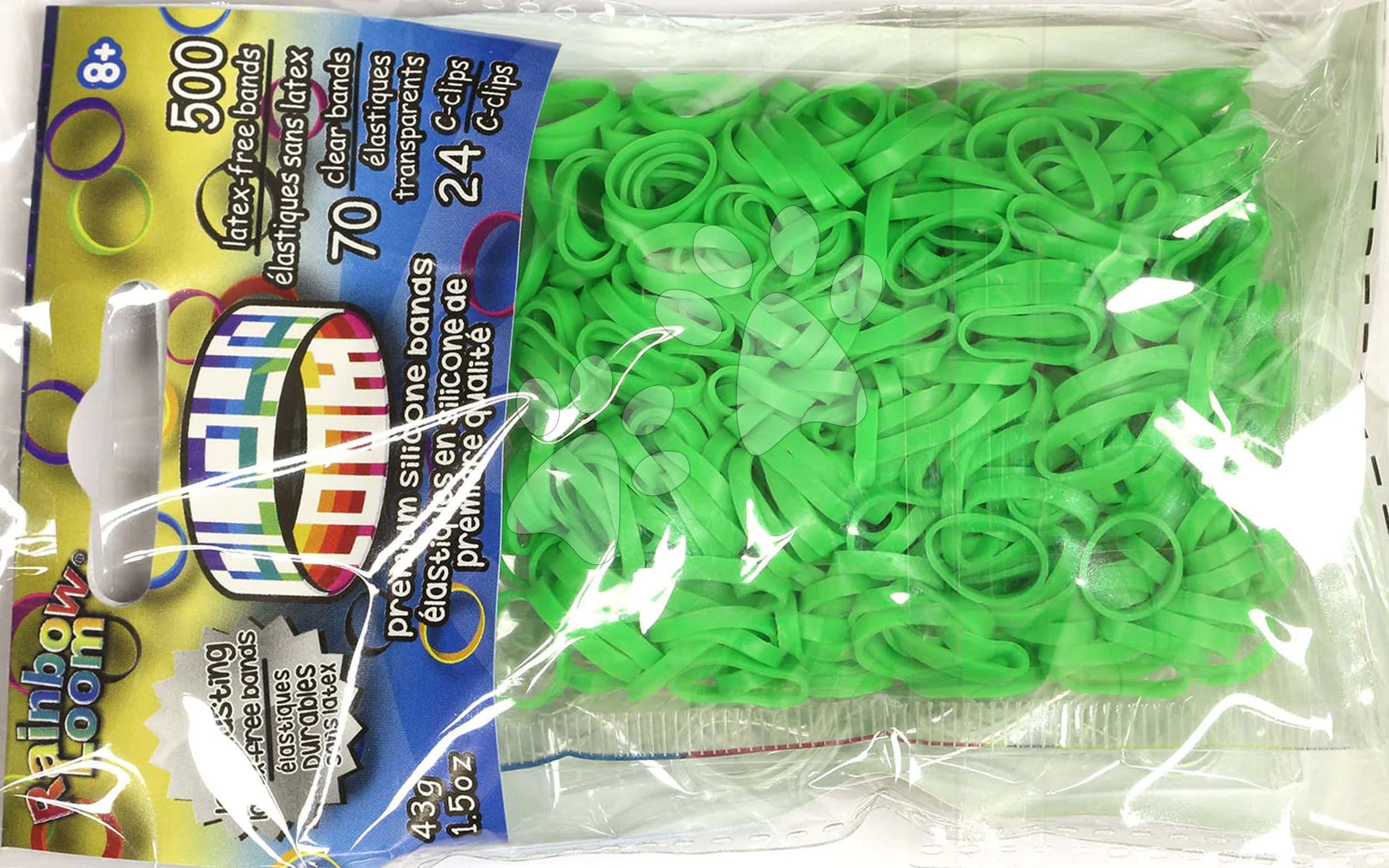 Gumičky Alpha Bands Rainbow Loom 500 ks limetkovo zelené od 6 rokov 1