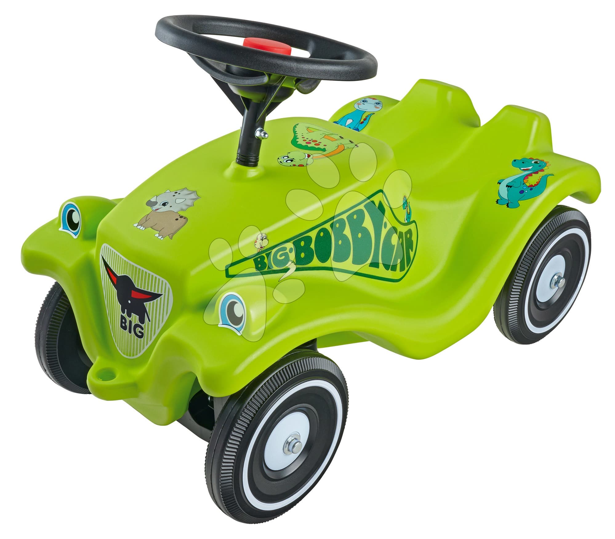 Odrážadlo auto Bobby Car Classic Dino BIG zelené s klaksónom a nálepkami dinosaurov od 12 mes