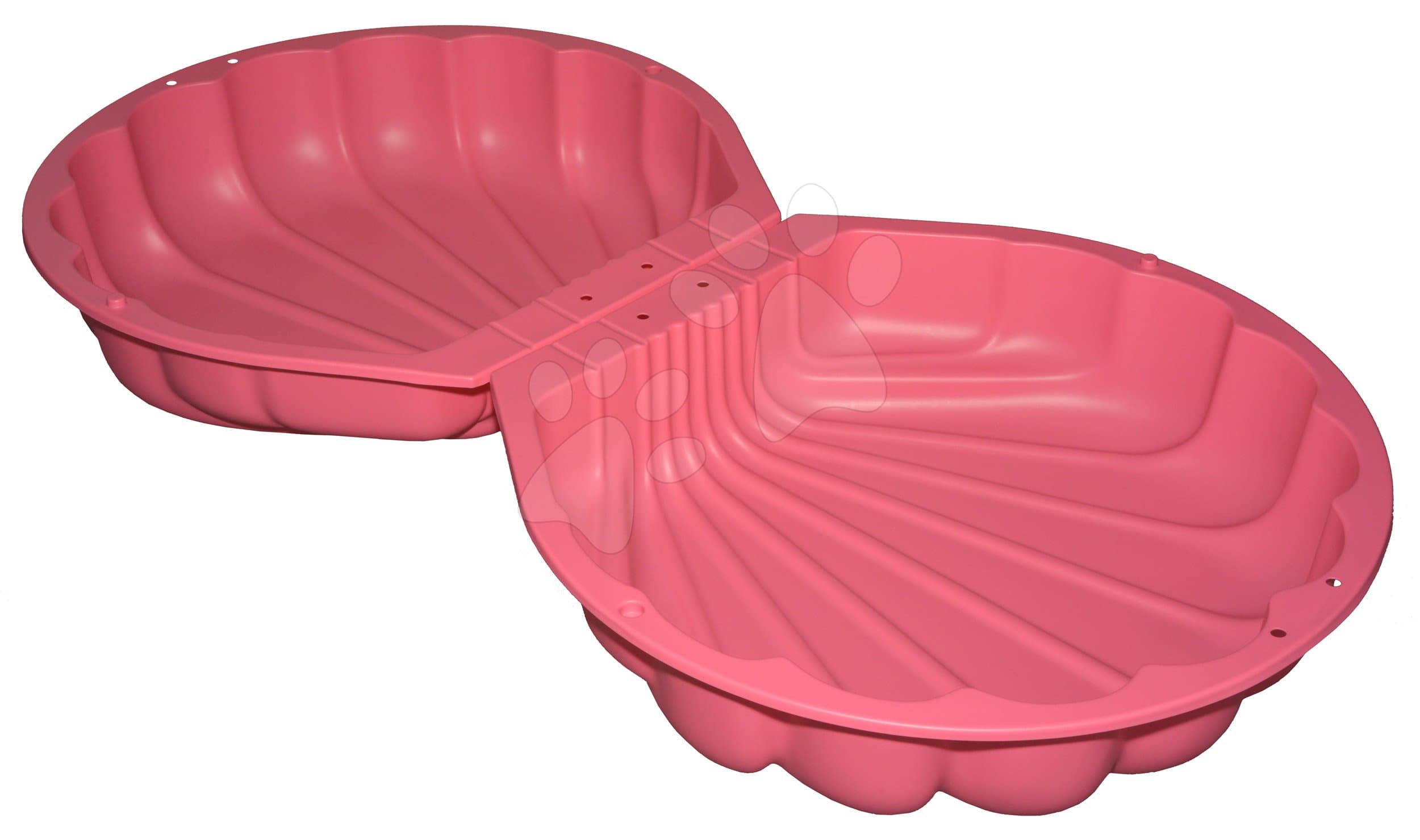 Pieskovisko dvojdielne Watershell Pink BIG mušľa 2*100 l na vodu a piesok 88*75*22 cm ružové od 18 mes 1