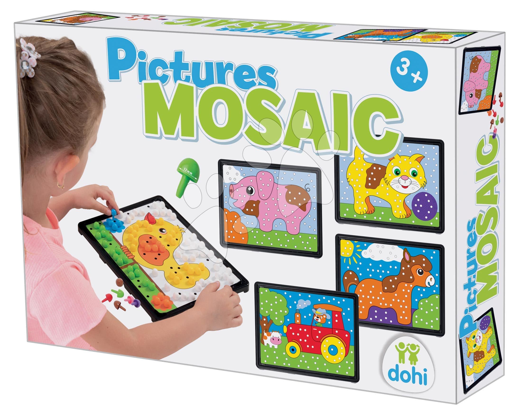 Kreatívne tvorenie Mozaika Dohány 6 farebných obrázkov 35*24 cm od 3 rokov 1