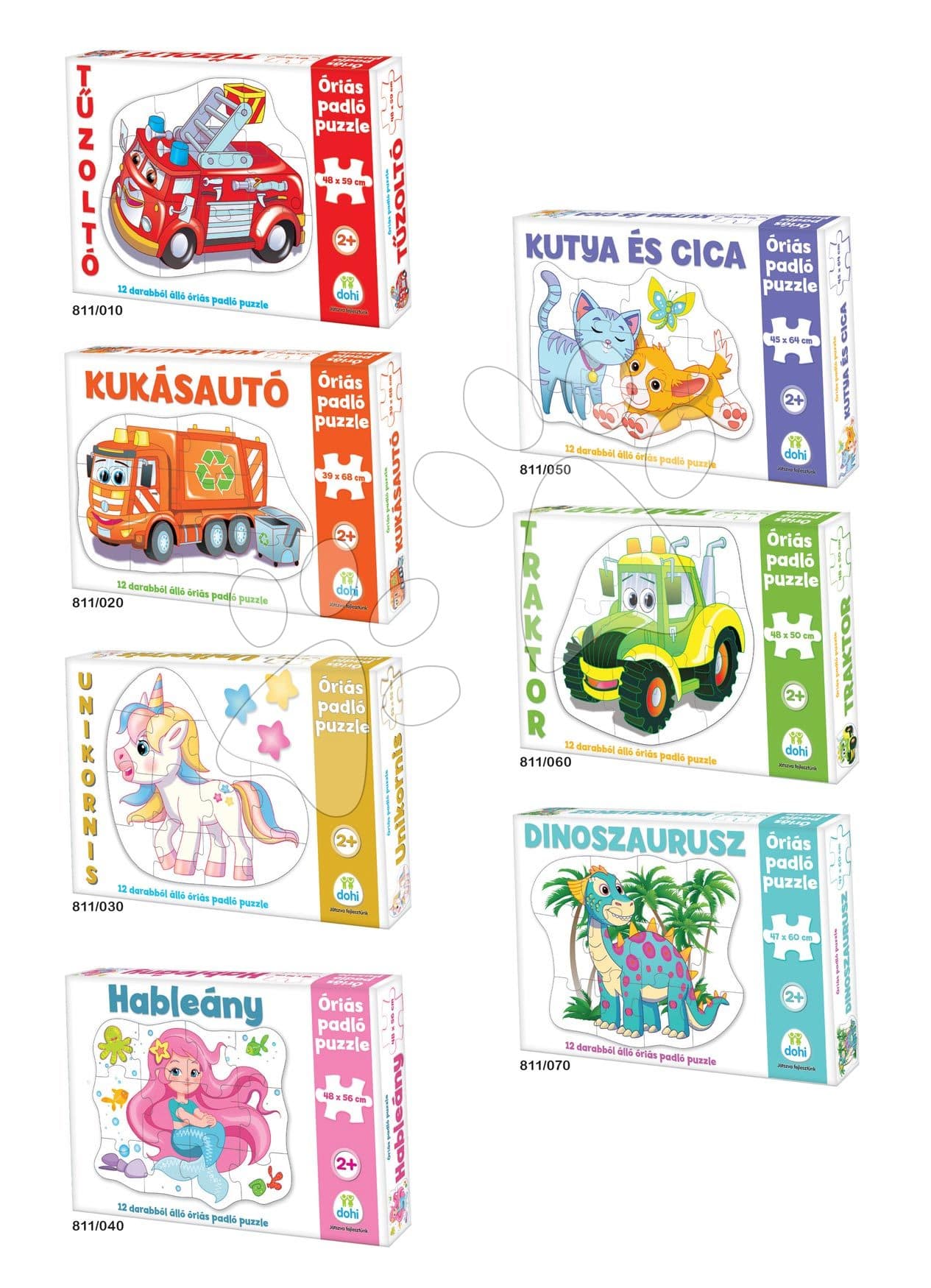 Puzzle podlahové Dohány 7 druhov od 24 mes 35*24*5 cm 1