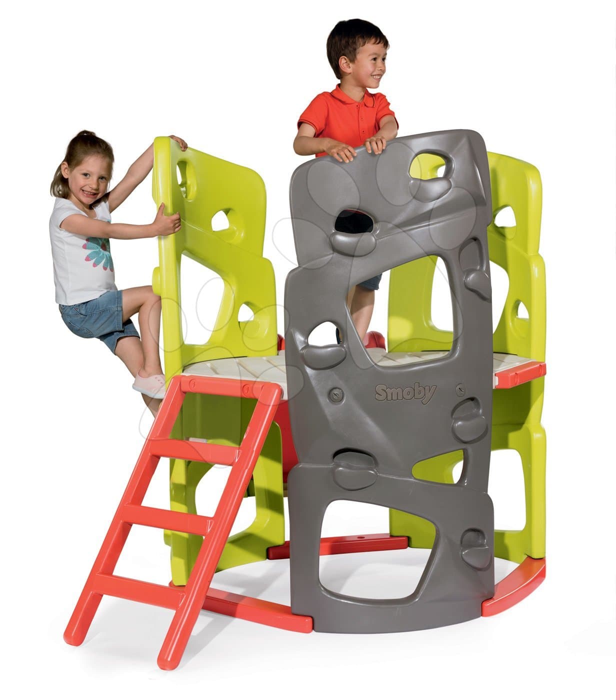 Smoby preliezačka Multiactivity Climbing Tower s 3 lezeckými stenami a 150 cm šmykľavkou s UV filtrom 840204 1