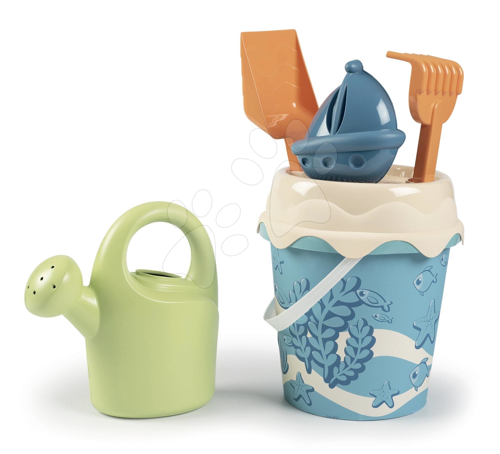 Vedierko set z cukrovej trstiny rastliny Bio Sugar Cane Bucket Green Smoby 6 dielov 100% recyklovateľné od 18 mes 1