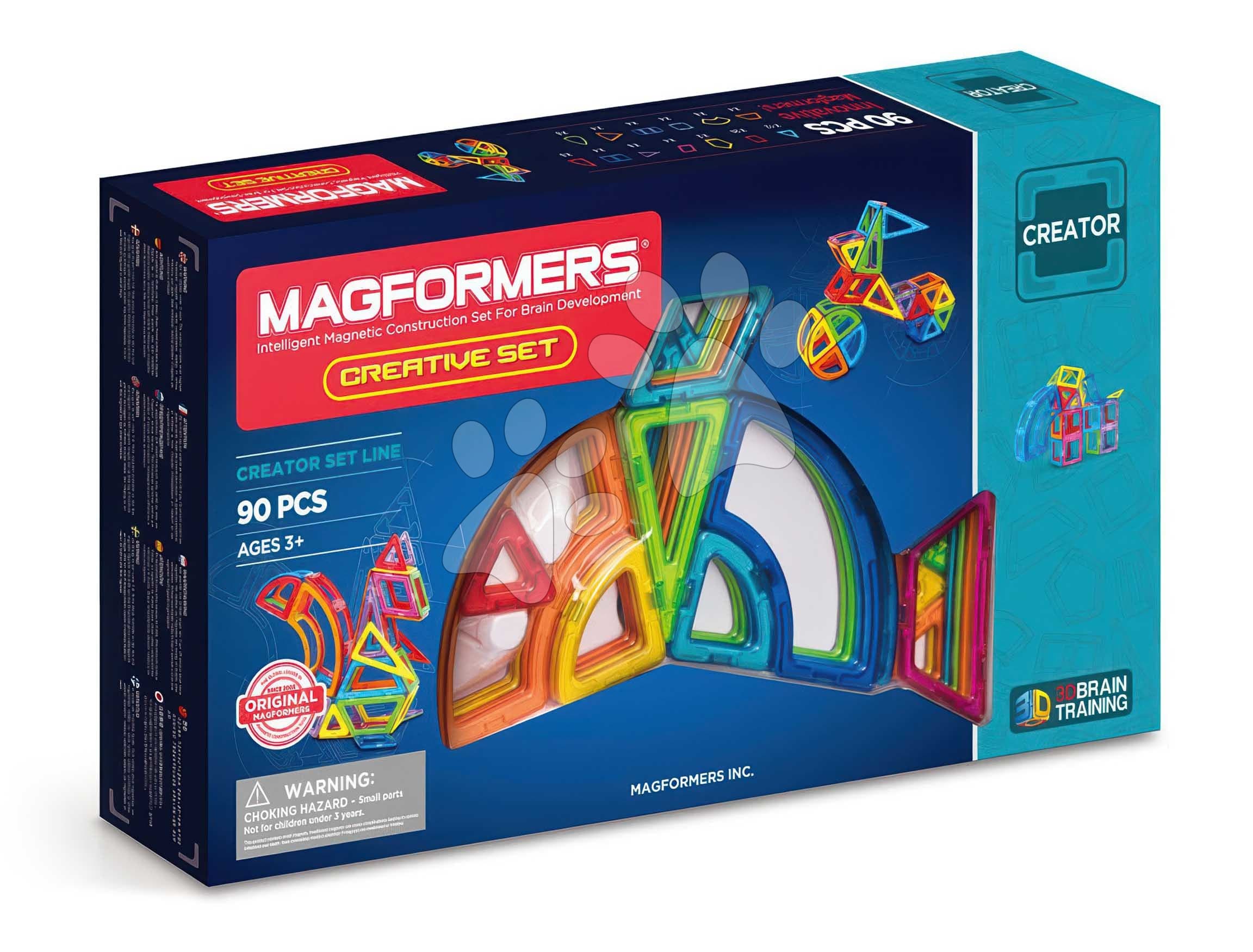 Stavebnica magnetická Kreatívna súprava Creative Set Magformers 90 dielov