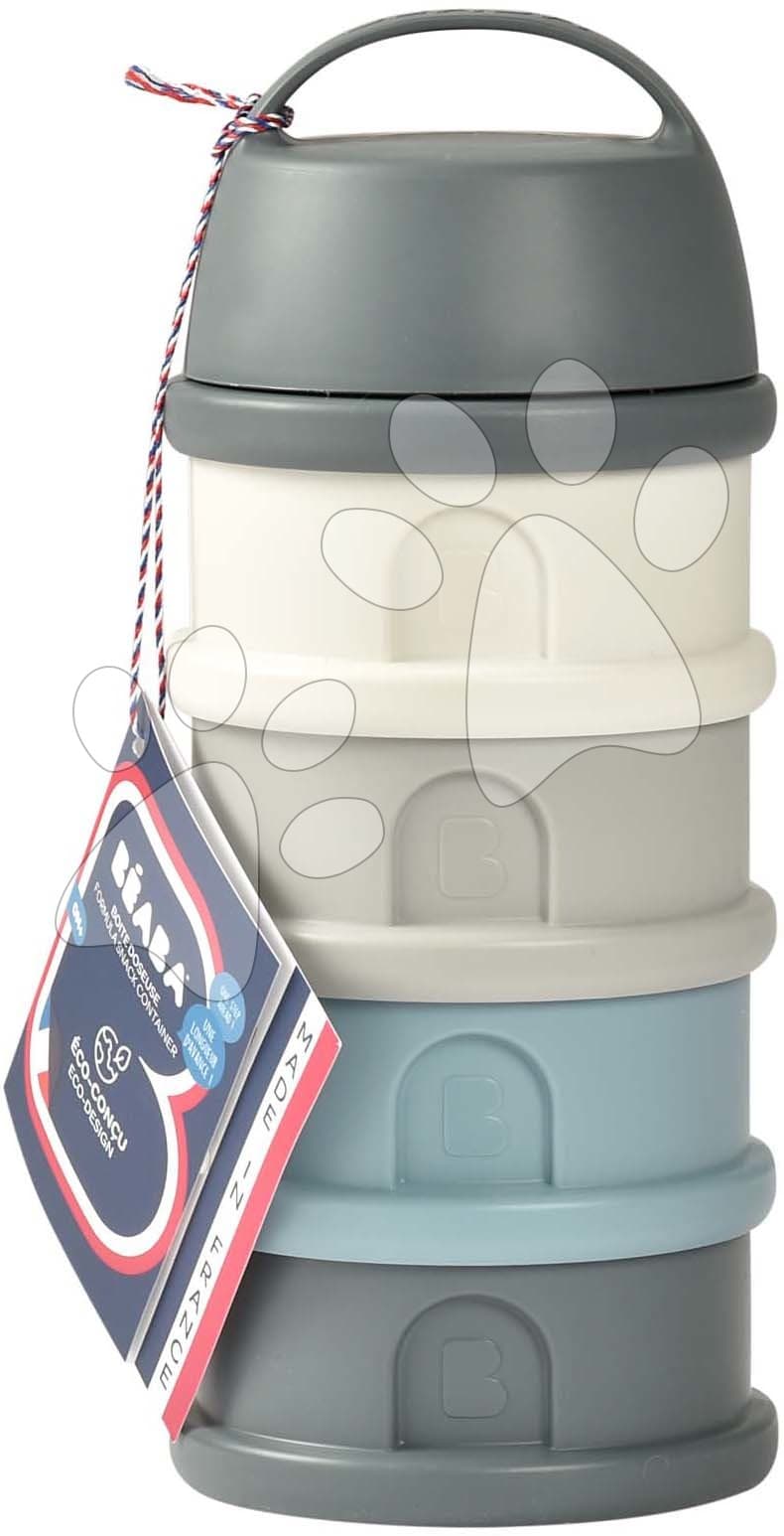 Dávkovač sušeného mlieka Formula Milk Container Beaba 4-dielny Mineral Grey Blue sivo-modrý od 0 mes 1