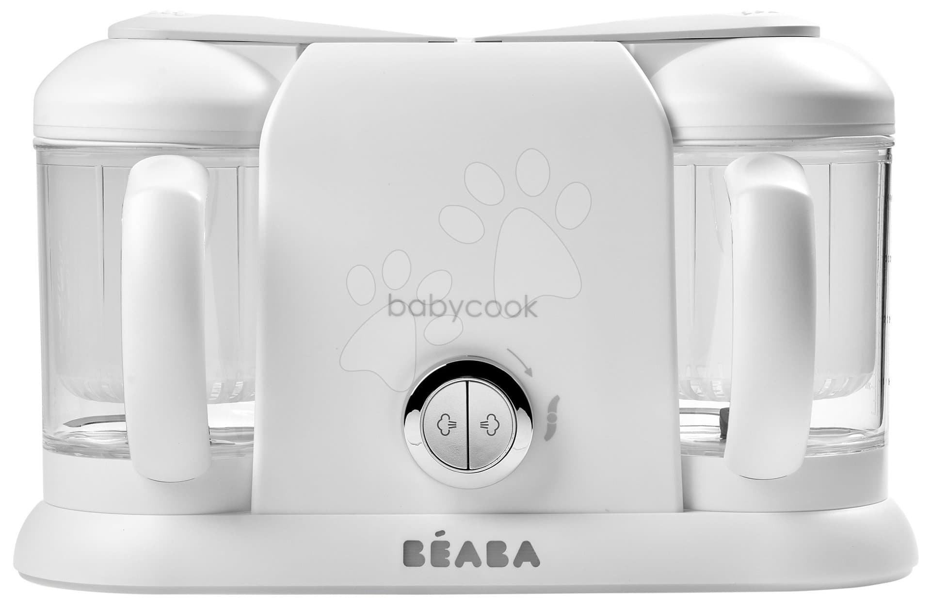 Parný varič a mixér Beaba Babycook® Duo Plus White Silver dvojitý od 0 mes 1