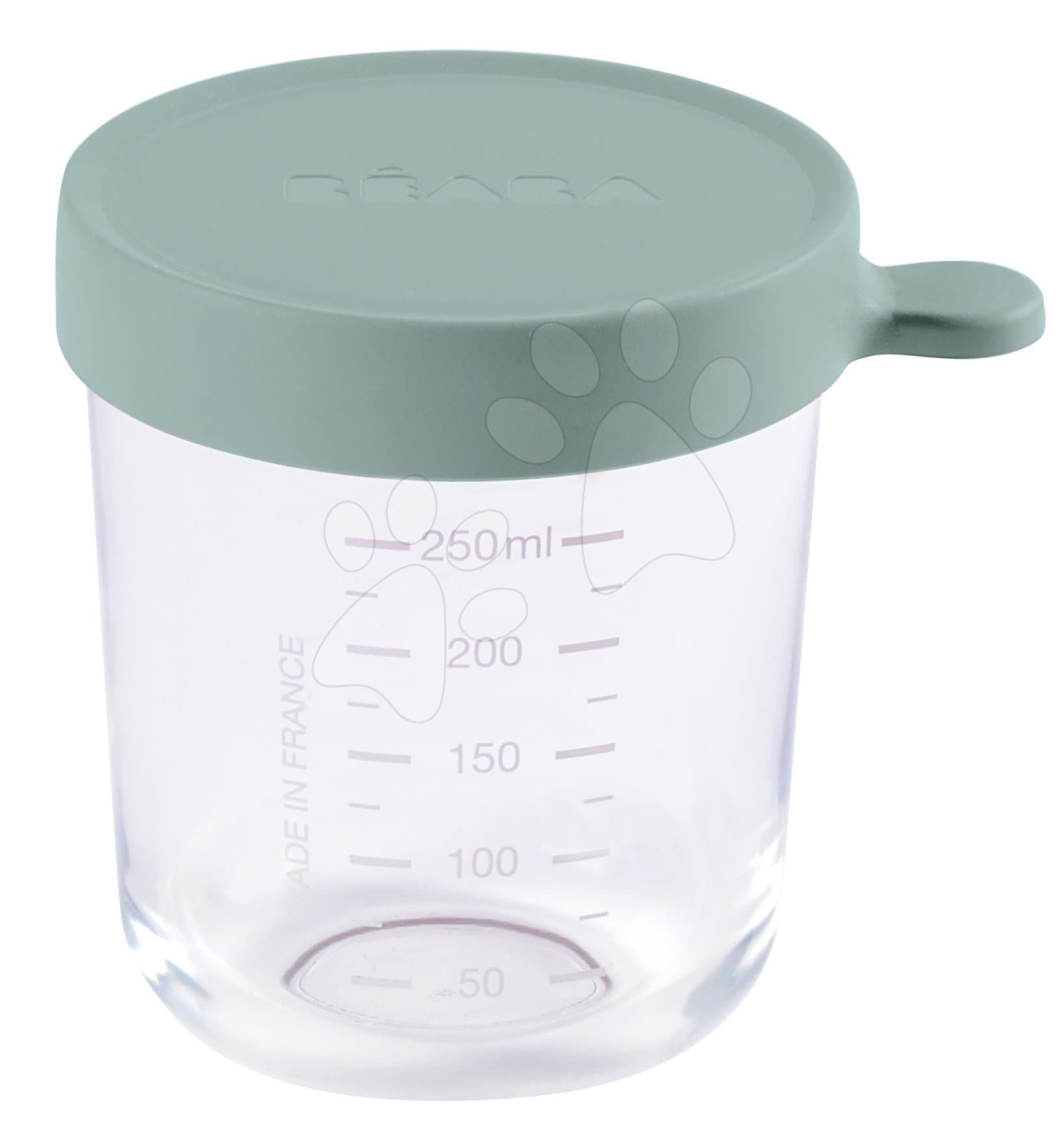 Dóza na jedlo Eucalyptus Beaba 250 ml z kvalitného skla zelená od 4 mes 1