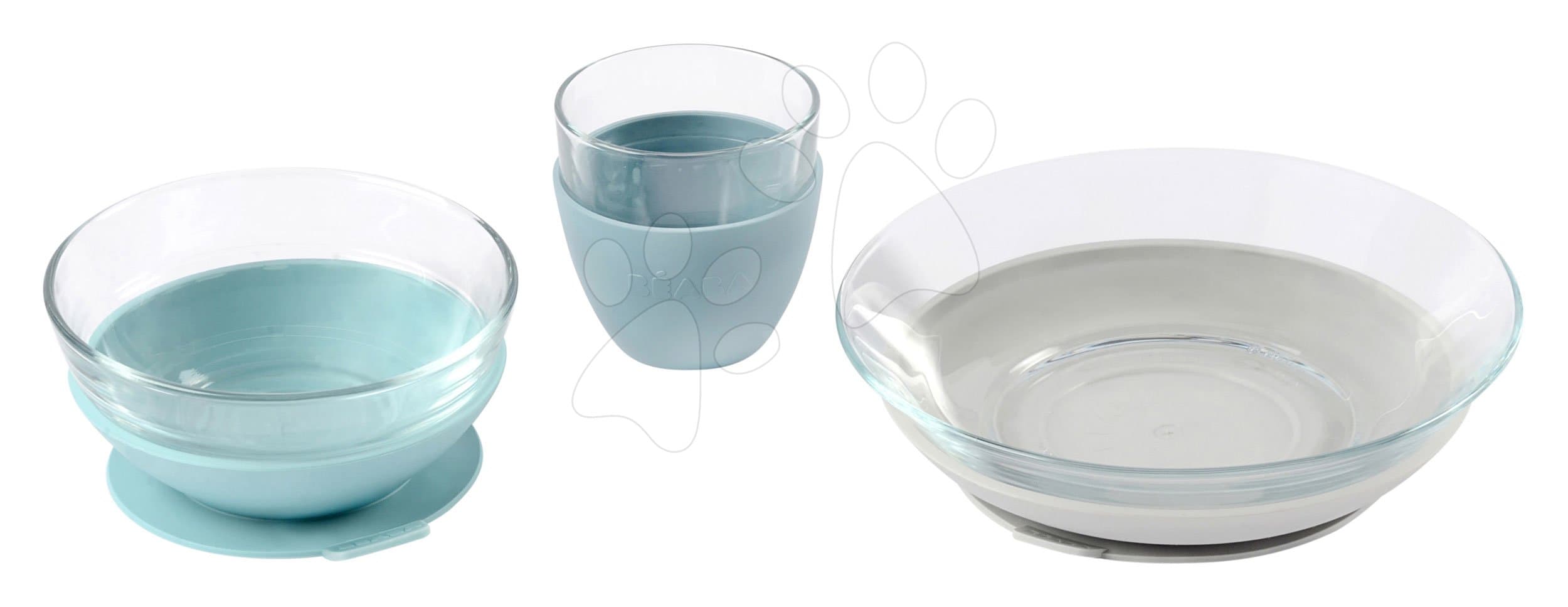 Jedálenská súprava zo skla Duralex Jungle Glass Meal Beaba z vysokokvalitného temperovaného materiálu od 4 mes
