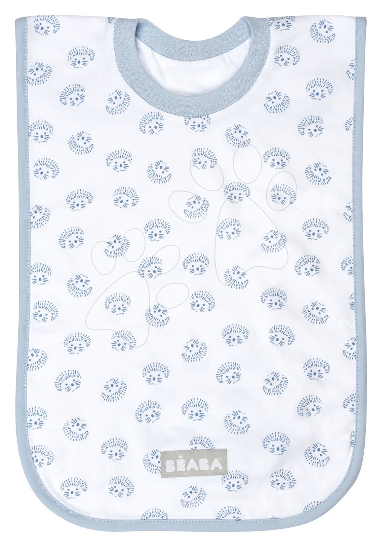 Podbradník pre deti Evolutive cotton Beaba Ježko z bavlny s elastickým golierom šedý od 0 mes 1
