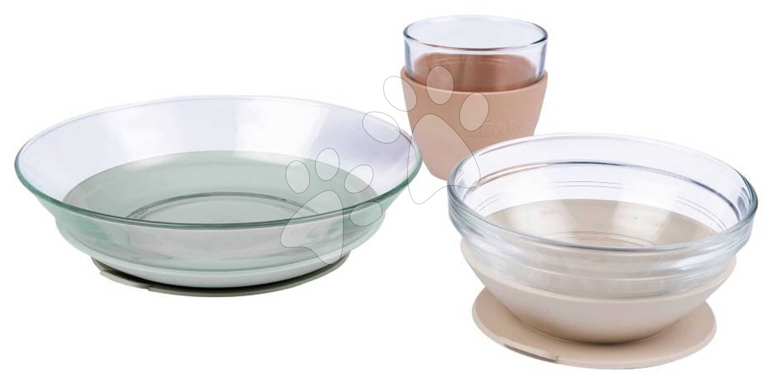 Jedálenská súprava zo skla Duralex Glass Meal Set Natural Beaba z vysokokvalitného temperovaného materiálu od 4 mes 1