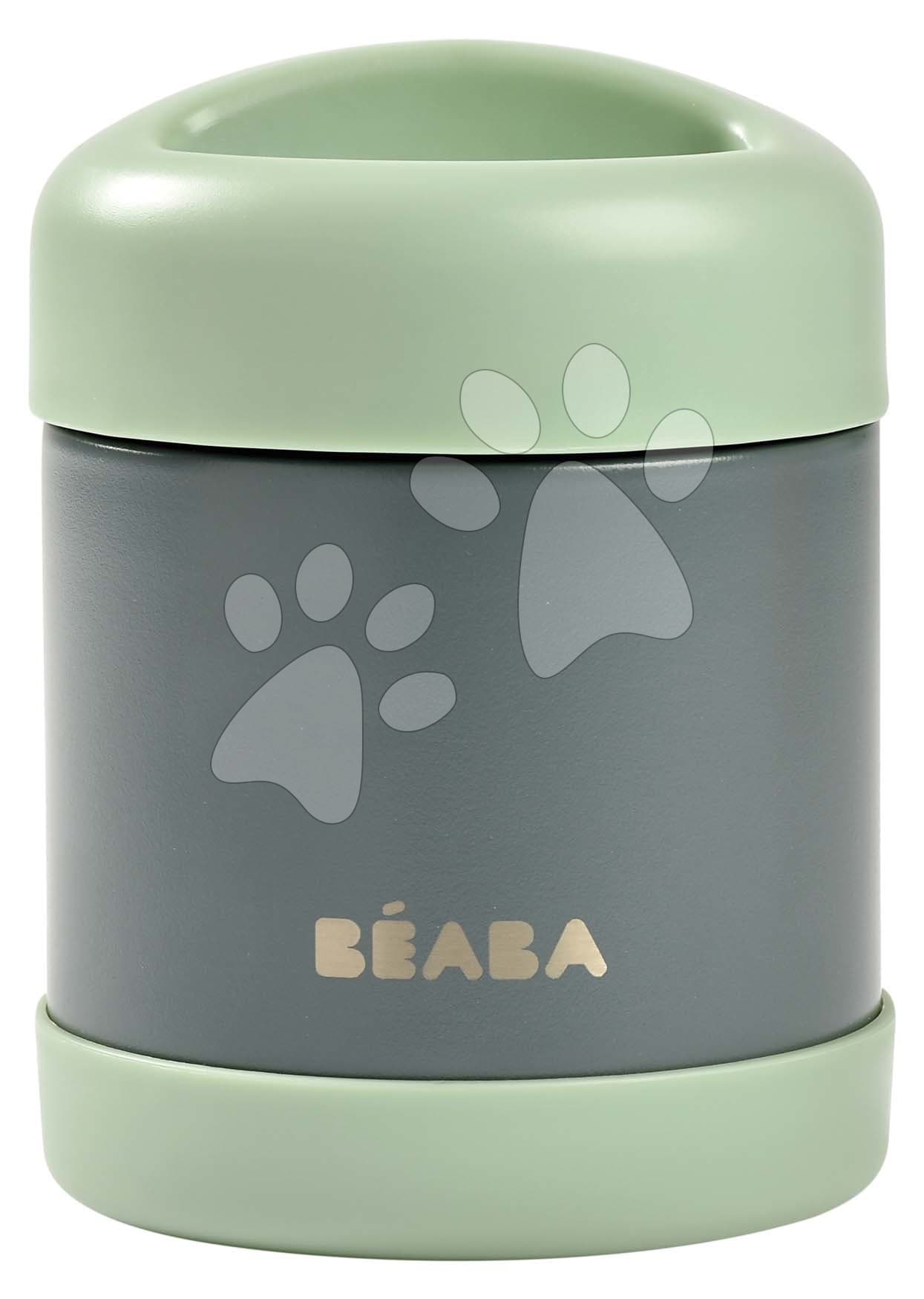 Termoska so širokým otvorom Stainless Steel Portion Beaba Mineral Grey Sage Green 300 ml z nehrdzavejúcej ocele zelená 1