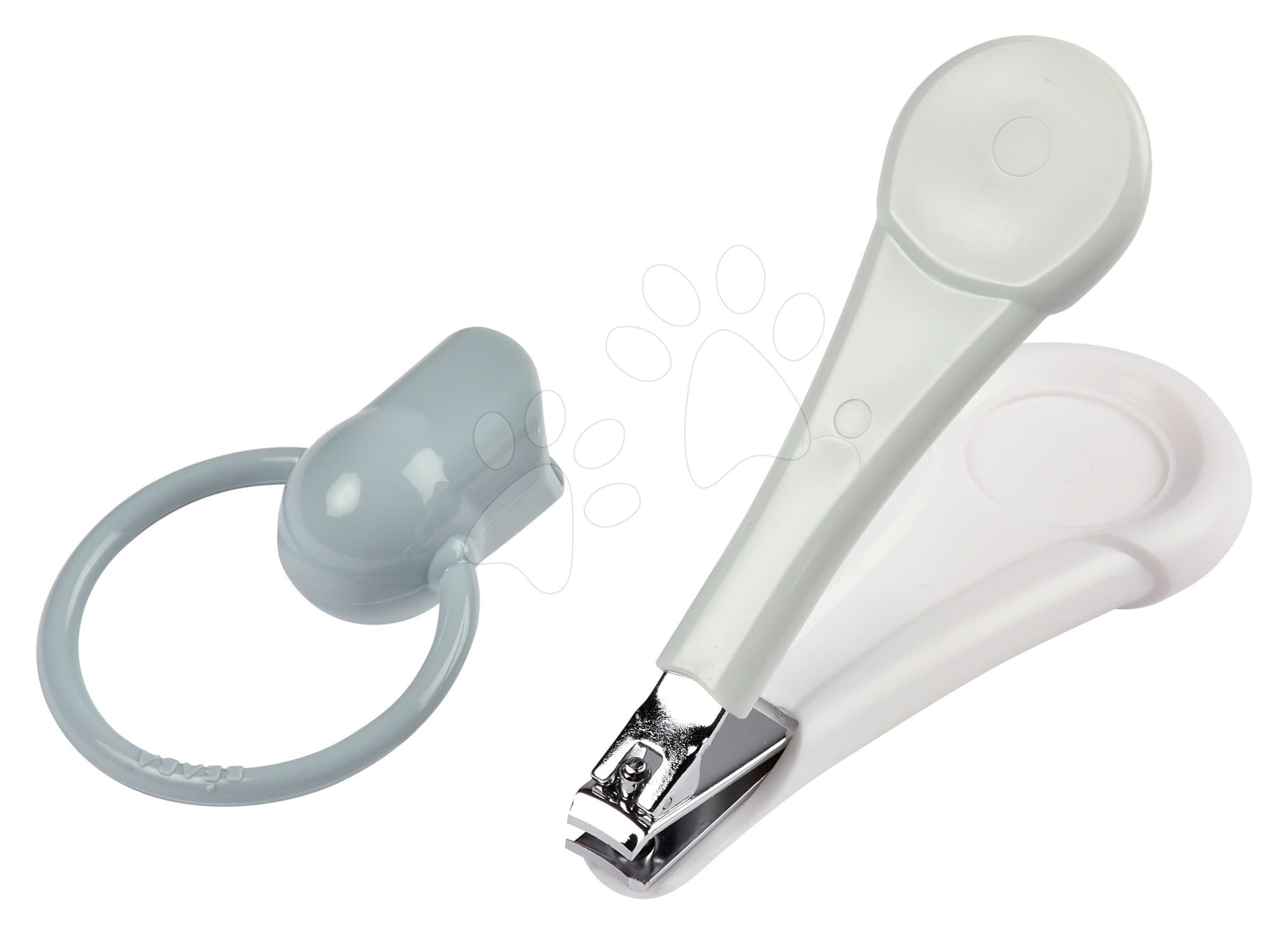 Detské klieštiky na nechty Beaba Baby Nail Clippers Green Blue zelené od 0 mes 1