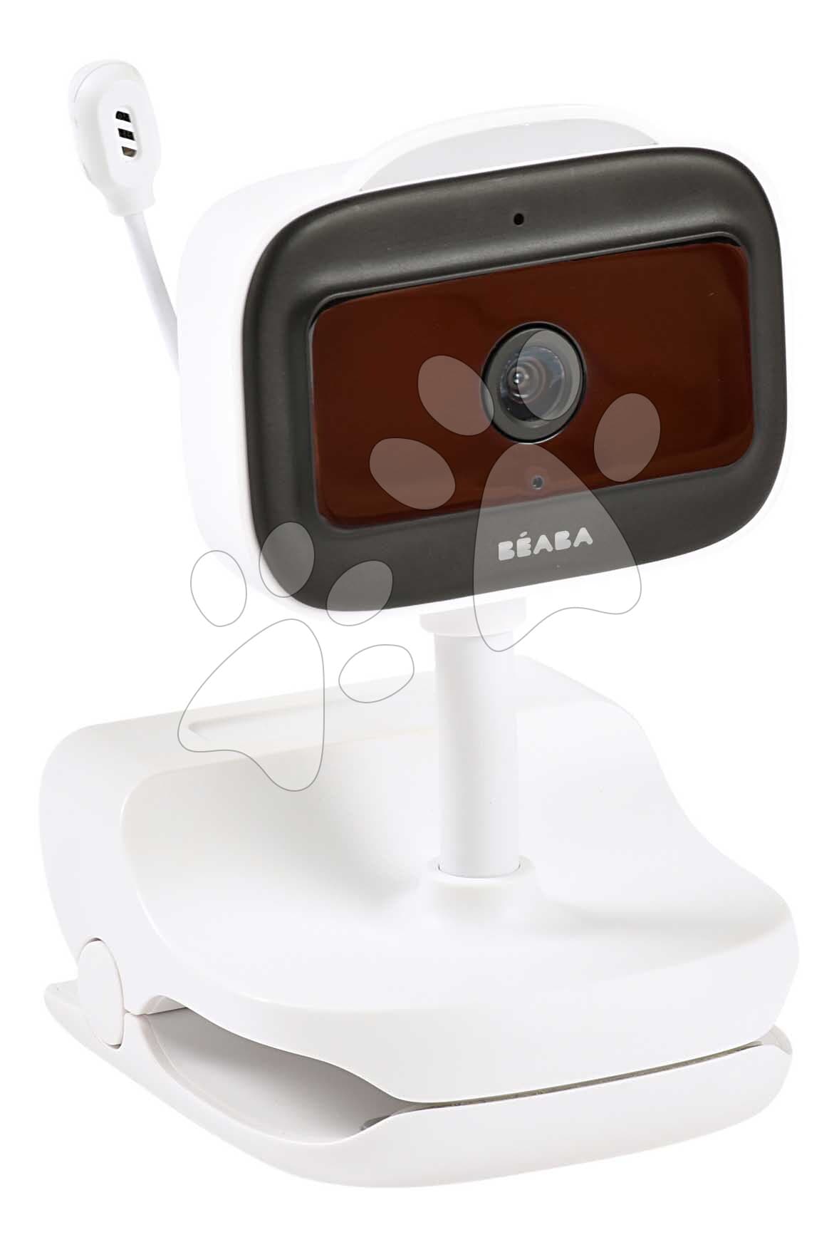 Elektronická opatrovateľka Video Baby Monitor Zen Nomad White Beaba s napojením na mobil, so širokouhlou kamerou a infračerveným nočným videním