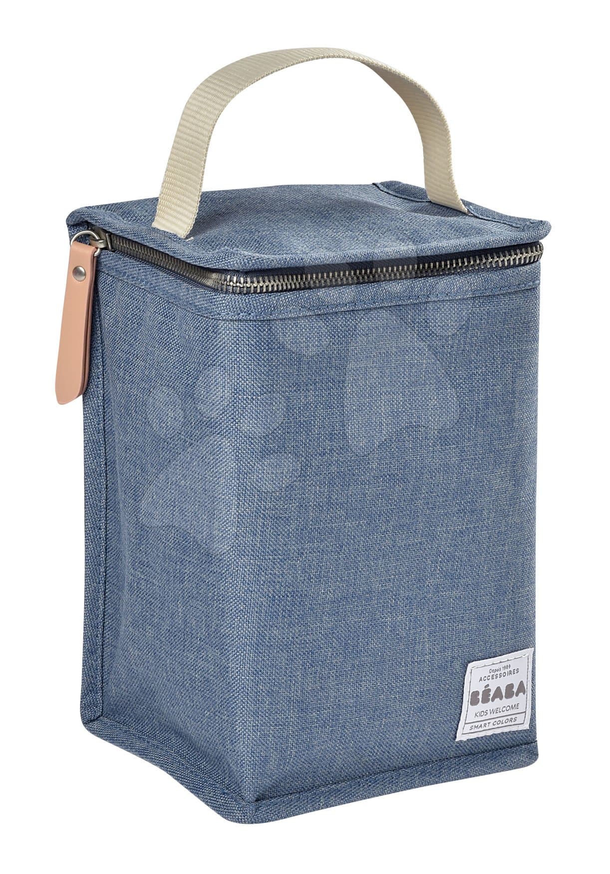 Izotermický obal Beaba Heather Blue pre dózy na jedlo modrý 1