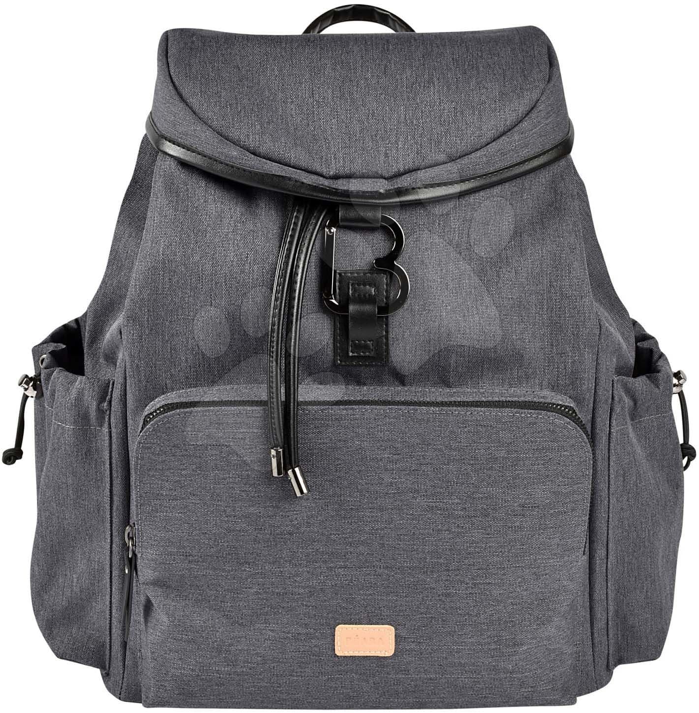 Prebaľovacia taška ako batoh Vancouver Backpack Dark Grey Beaba s doplnkami 22 l objem 42 cm šedá 1