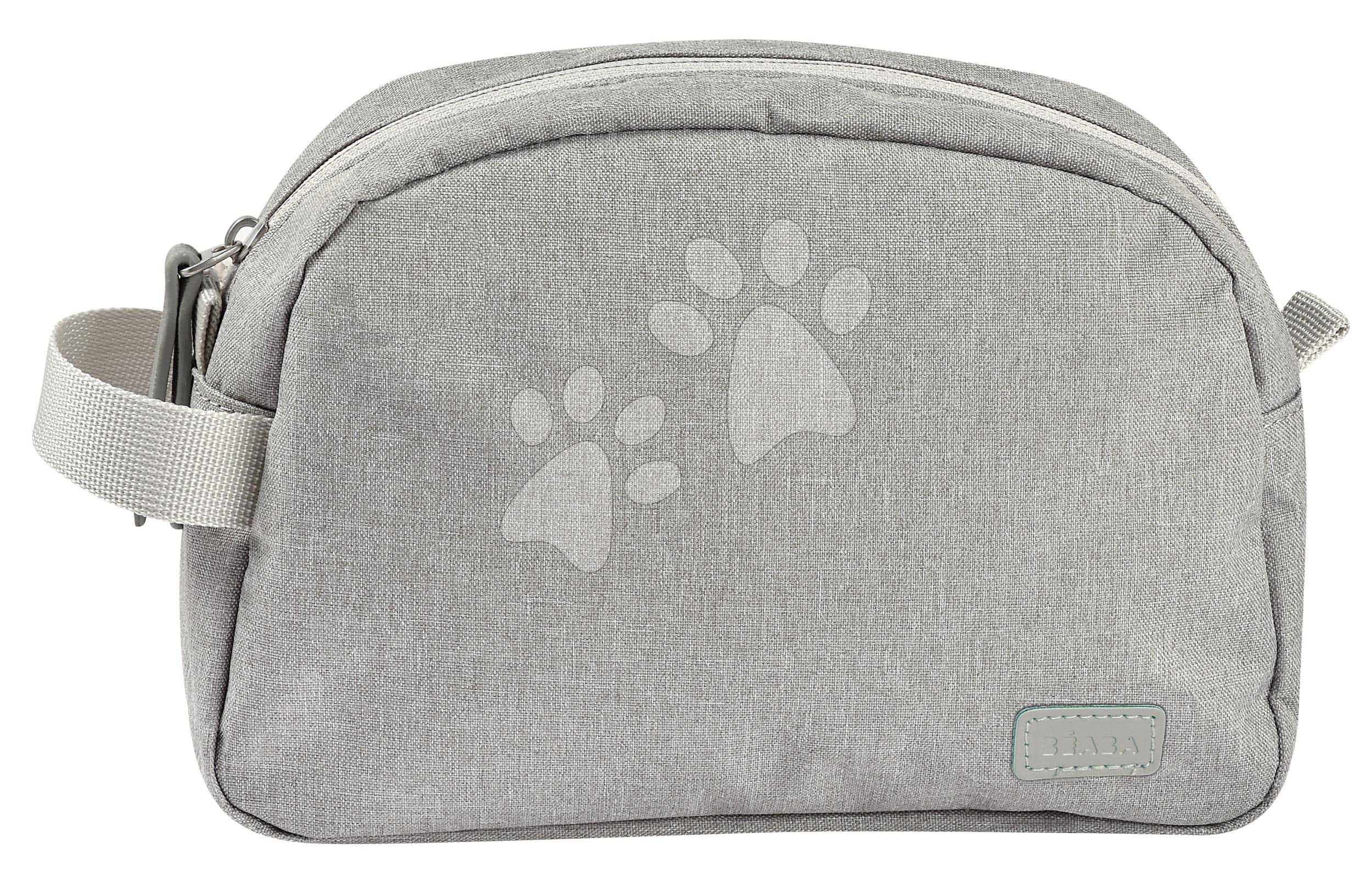 Kozmetická taštička Toiletry Pouch Beaba Heather Grey so zipsom sivá 1