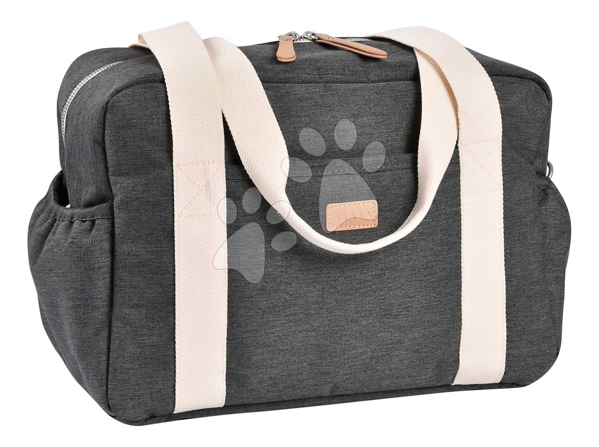 Prebaľovacia taška ku kočíku Paris Changing Bag Dark Heather Grey Beaba s prebaľovacou podložkou sivá 1