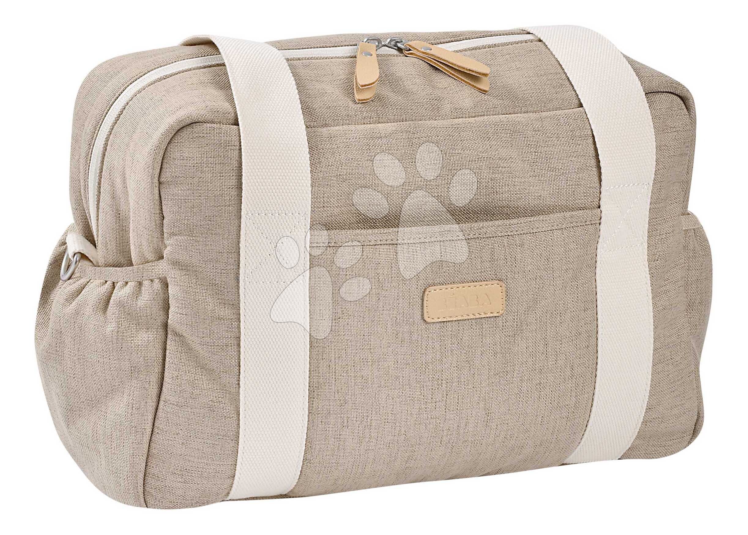 Prebaľovacia taška ku kočíku Paris Changing Bag Eco Clay Beaba s prebaľovacou podložkou béžová 1