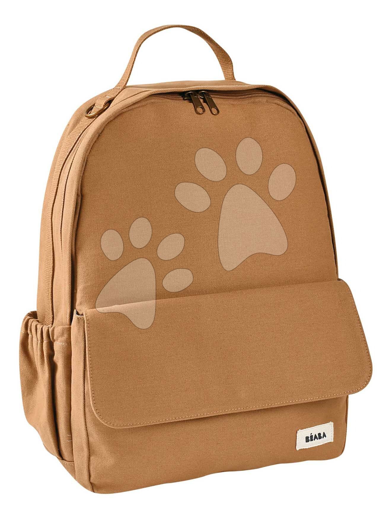 Prebaľovací batoh Tokyo Backpack Ochre Beaba s prebaľovacou podložkou a popruhmi ku kočíku hnedý